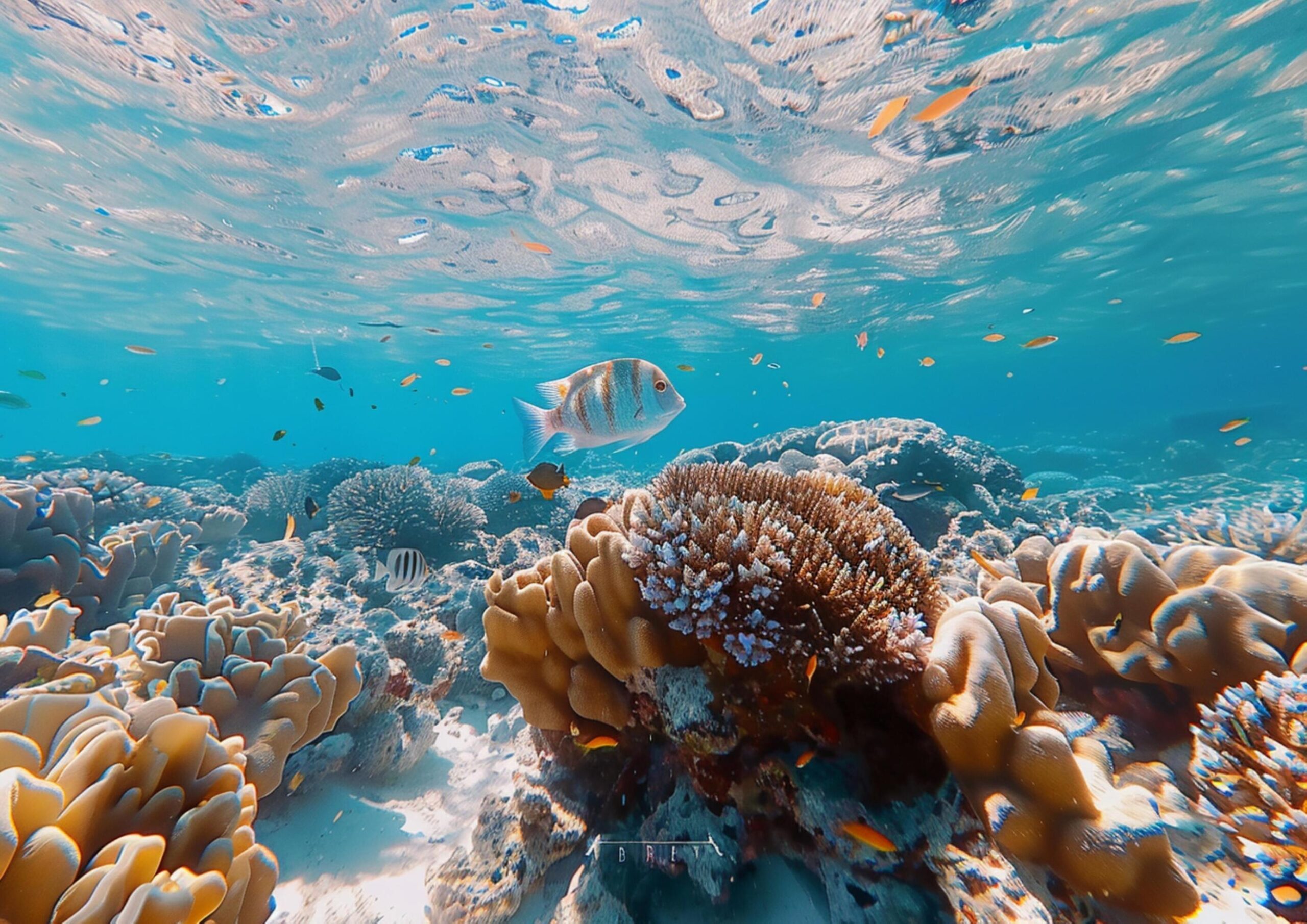 A-colorful-coral-reef-teeming-with-various-fish-species-generated-by-ai-free-photo