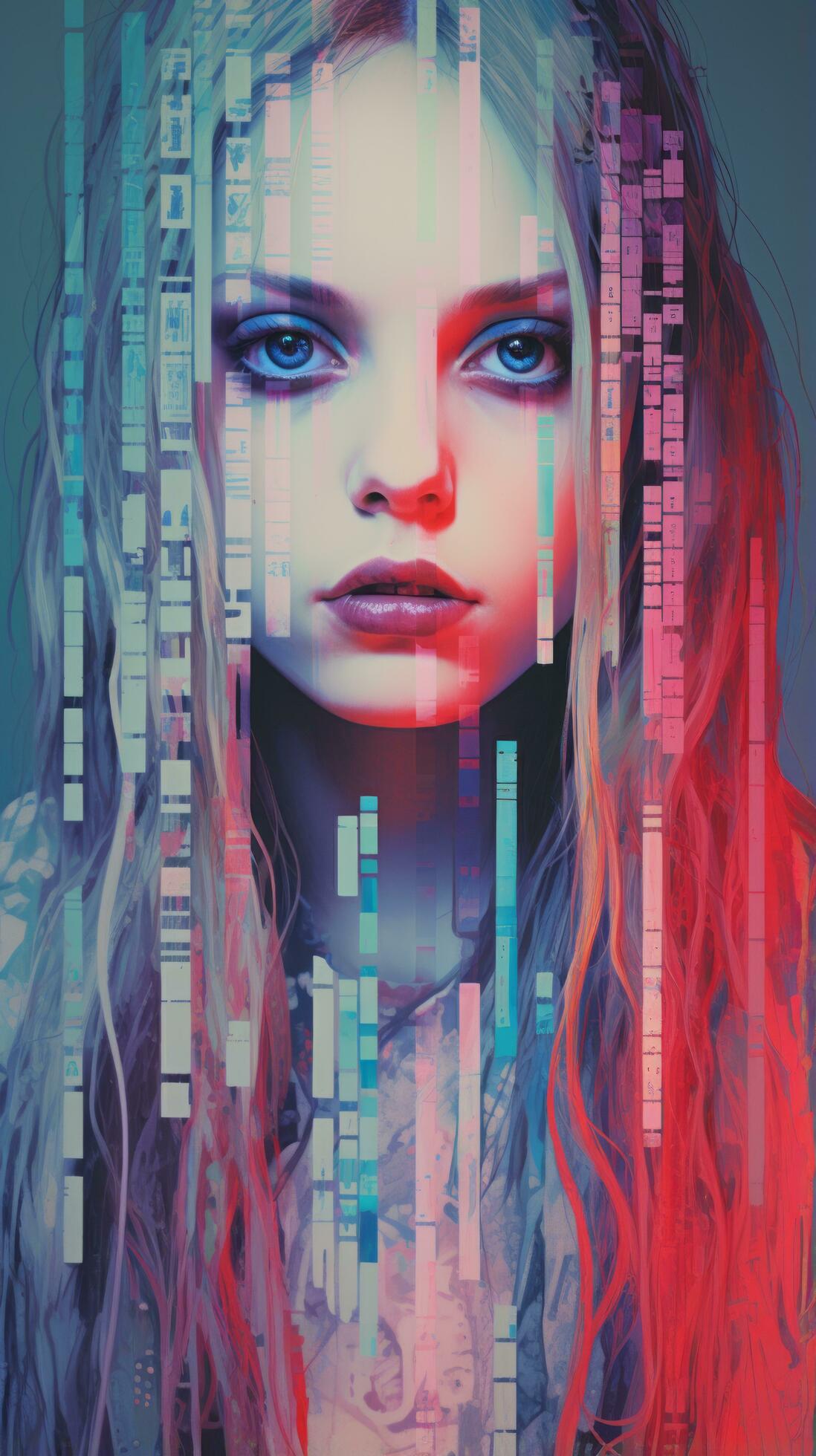 A-digital-painting-of-a-woman-with-long-hair-generative-ai-free-photo