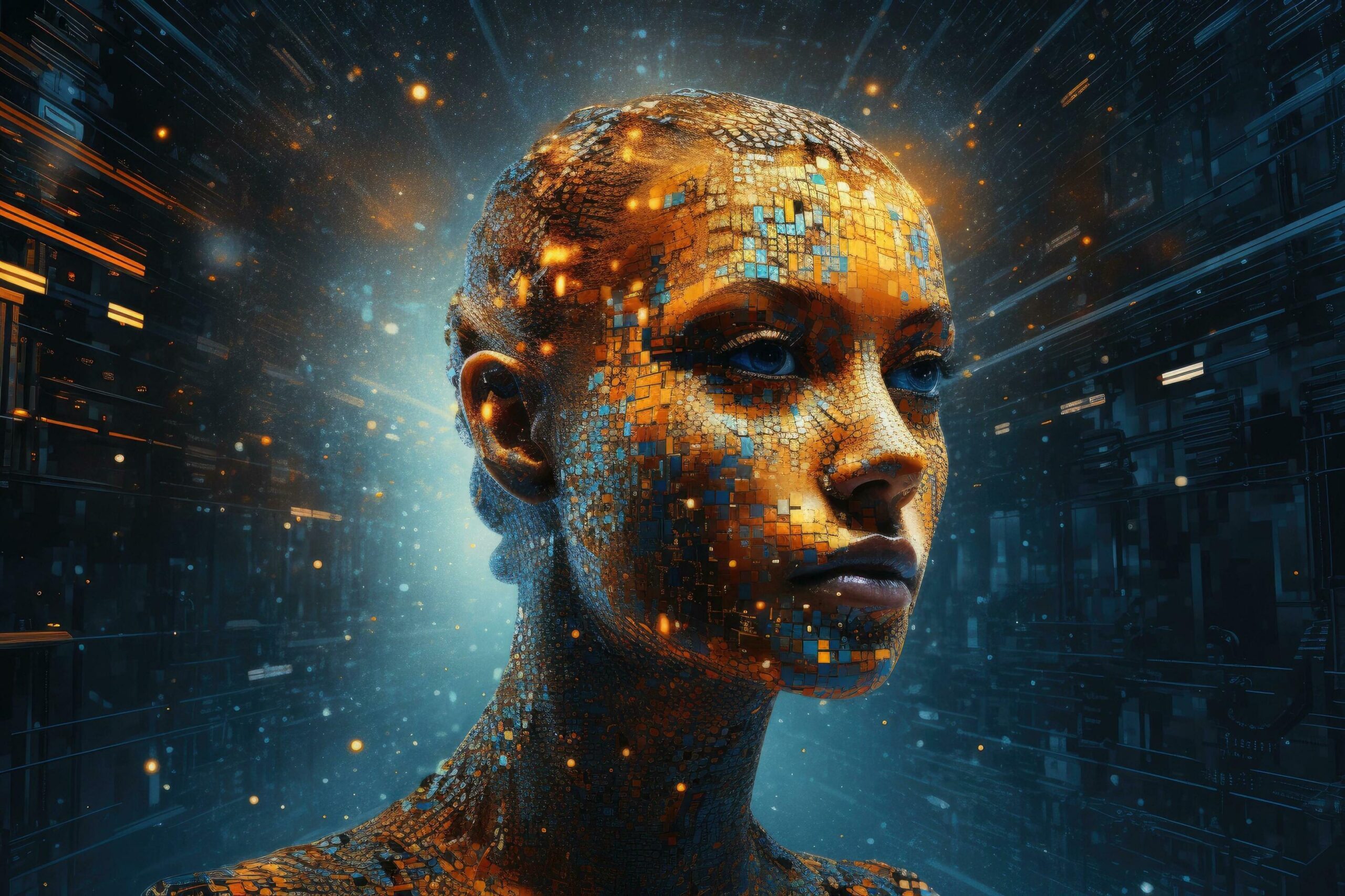 Ai-generated-3d-rendering-of-a-female-cyborg-head-in-cyberspace-ai-generated-free-photo