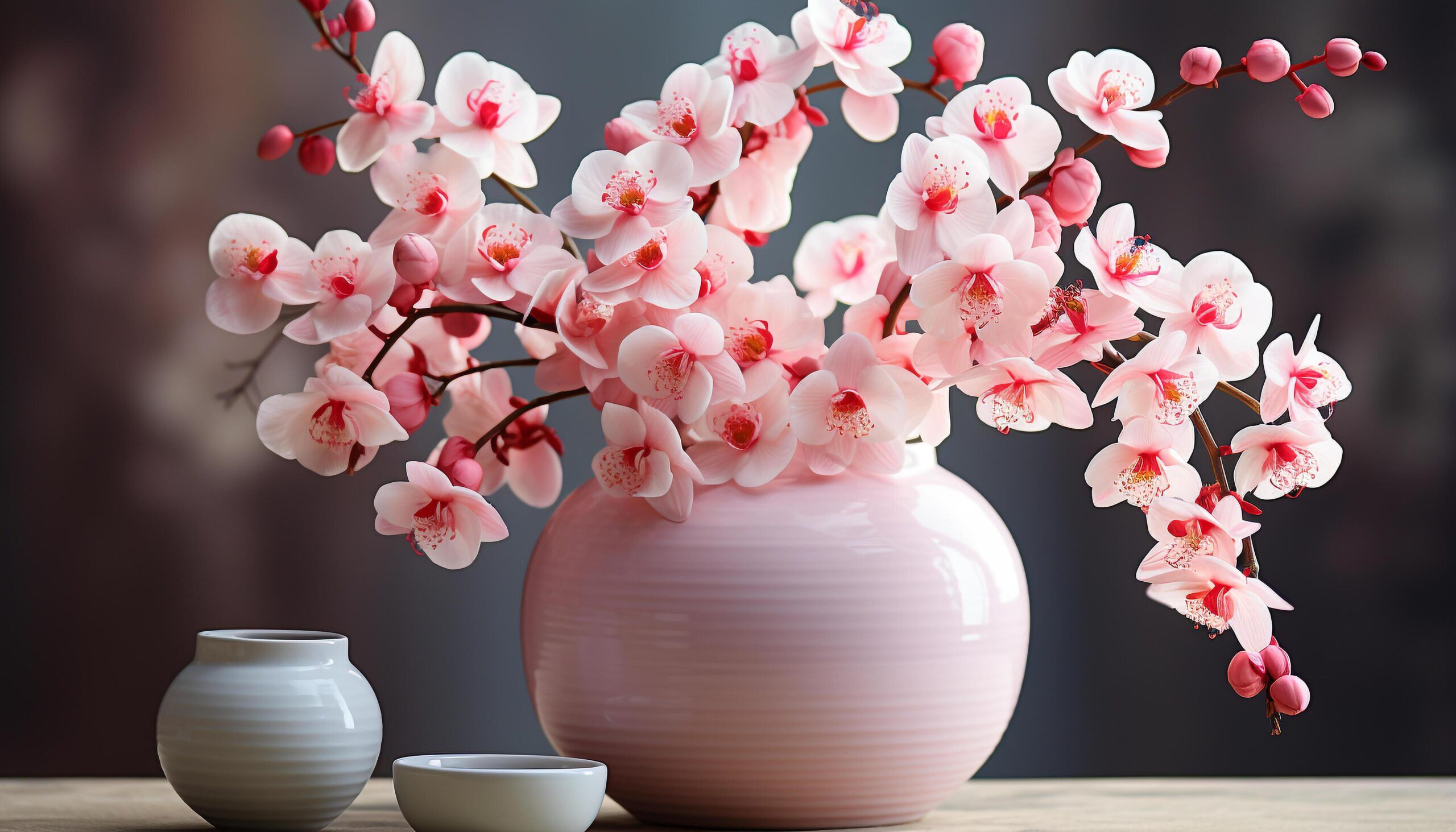 Ai-generated-a-beautiful-bouquet-of-fresh-flowers-decorates-the-table-generated-by-ai-free-photo