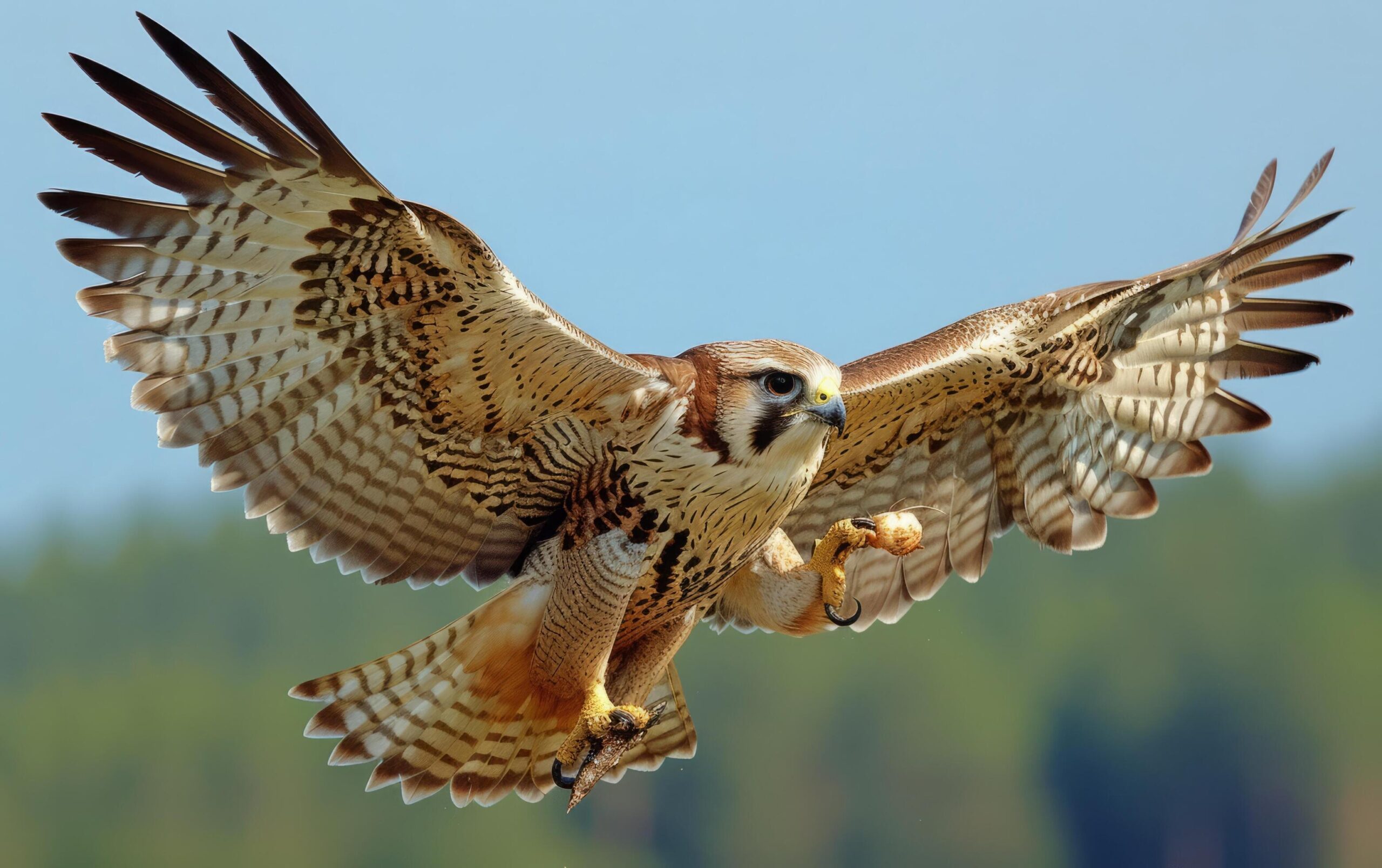 Ai-generated-a-powerful-falcon-ascends-with-precision-clutching-its-fresh-catch-free-photo
