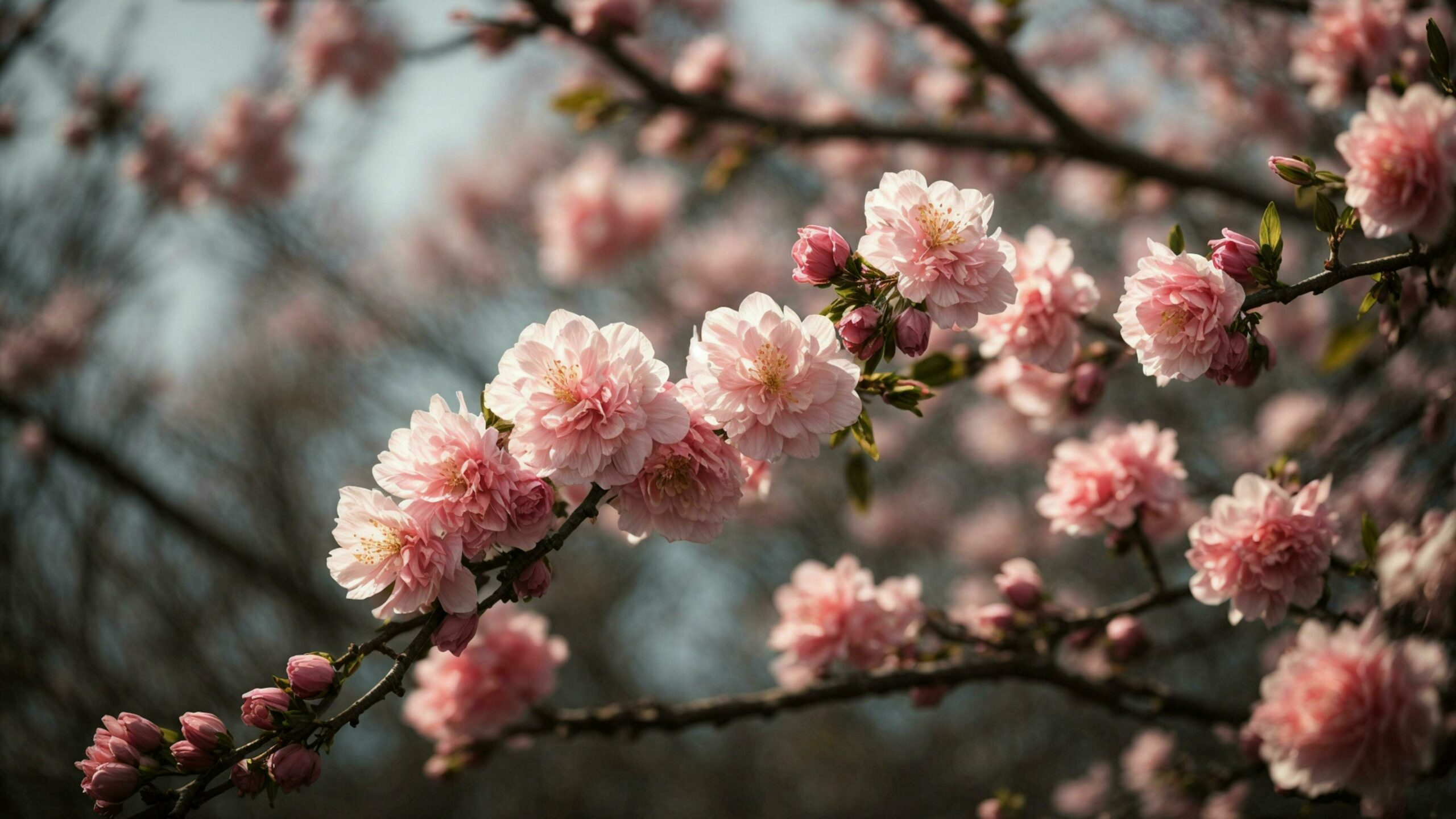 Ai-generated-a-that-captures-the-subtle-signs-of-spring-such-as-buds-on-trees-emerging-leaves-or-a-gentle-breeze-rustling-through-blossoming-branches-free-photo