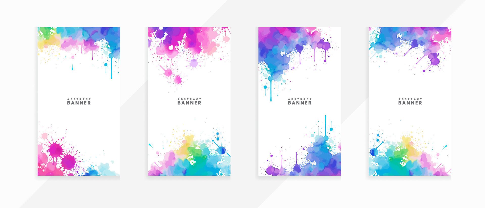 Ai-generated-abstract-watercolor-nice-color-with-isolated-scarlet-spot-textures-banners-set-free-vector