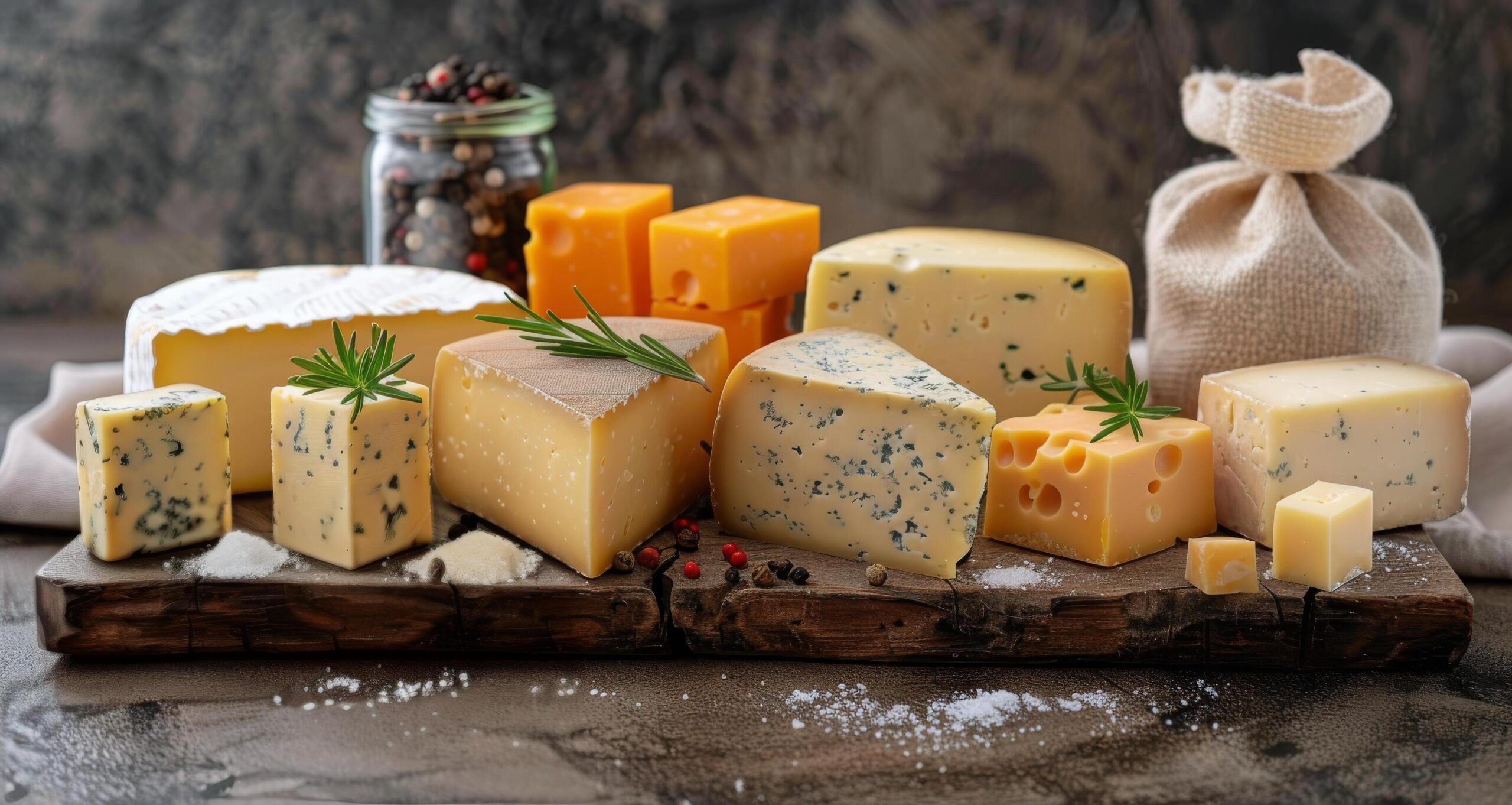 Ai-generated-assorted-cheese-varieties-on-a-table-free-photo