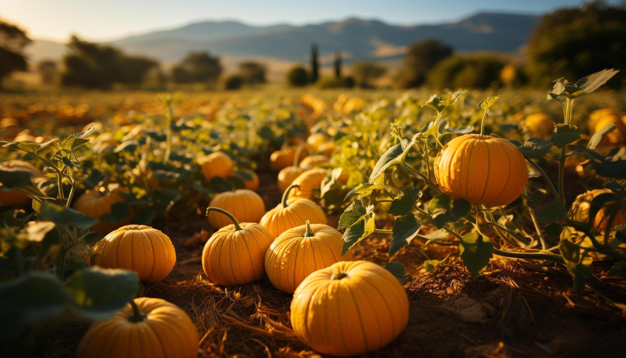 Ai-generated-autumn-harvest-pumpkin-gourd-and-squash-decorate-the-farm-generated-by-ai-free-photo