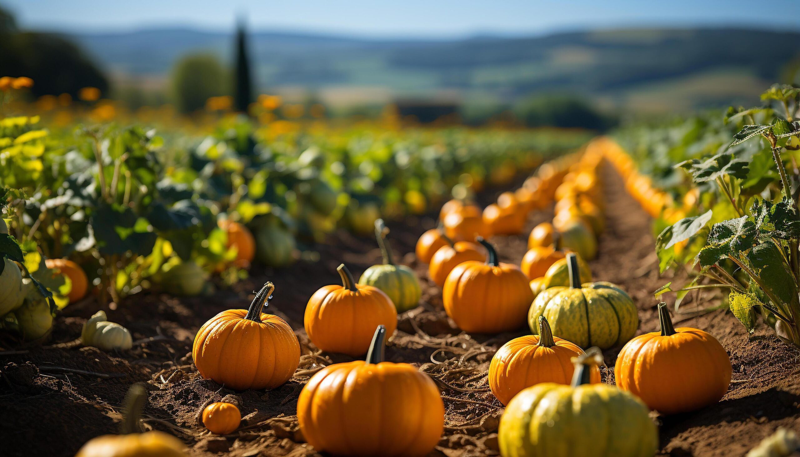 Ai-generated-autumn-harvest-pumpkin-gourd-squash-nature-vibrant-celebration-generated-by-ai-free-photo