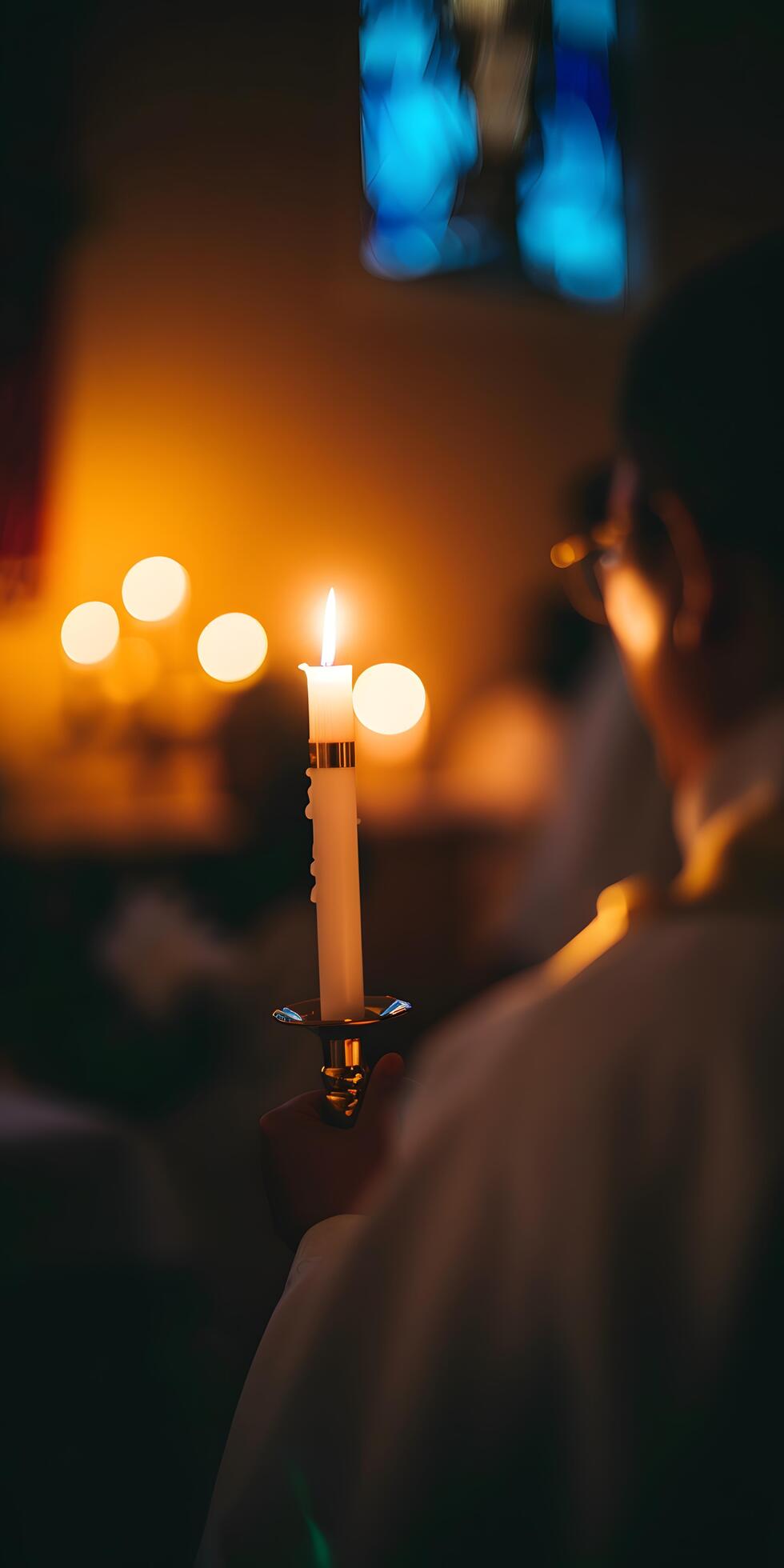 Ai-generated-candlelit-vigil-in-a-place-of-worship-free-photo