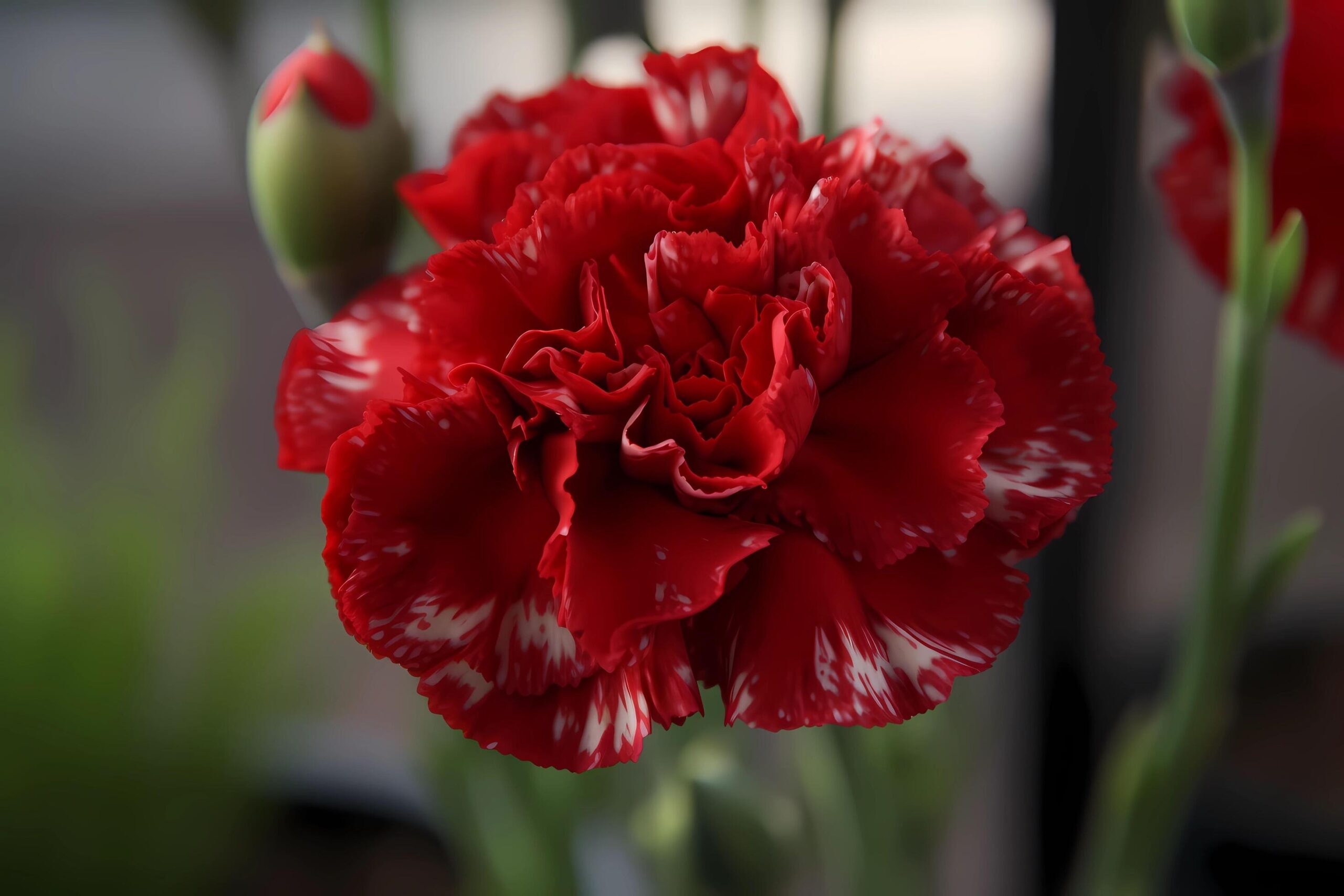 Ai-generated-carnation-dianthus-caryophyllus-flower-originally-from-the-mediterranean-region-known-for-their-ruffled-petals-and-sweet-fragrance-a-symbol-of-love-and-fascination-free-photo
