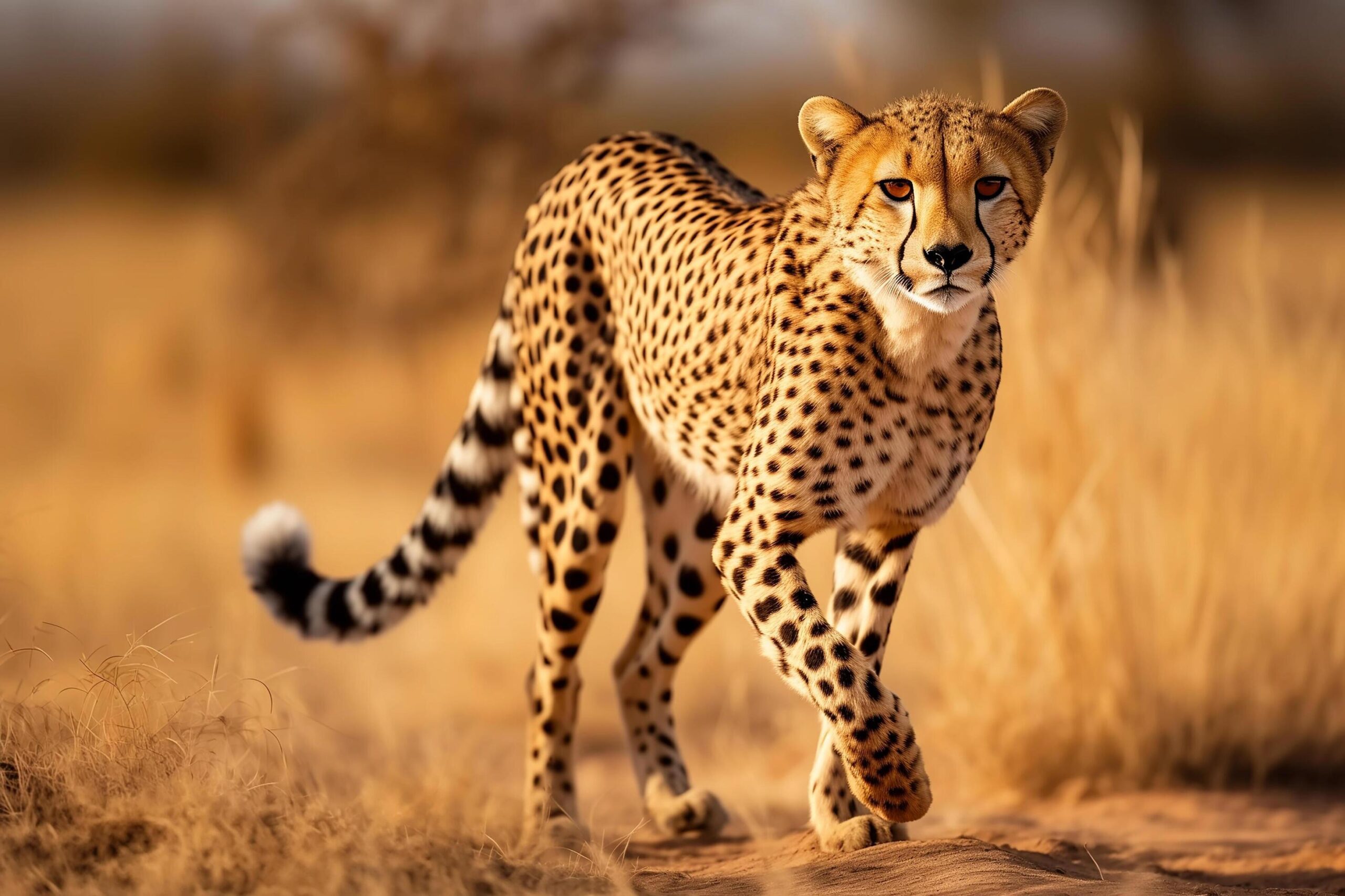 Ai-generated-cheetah-running-through-a-field-of-tall-grass-generative-ai-free-photo