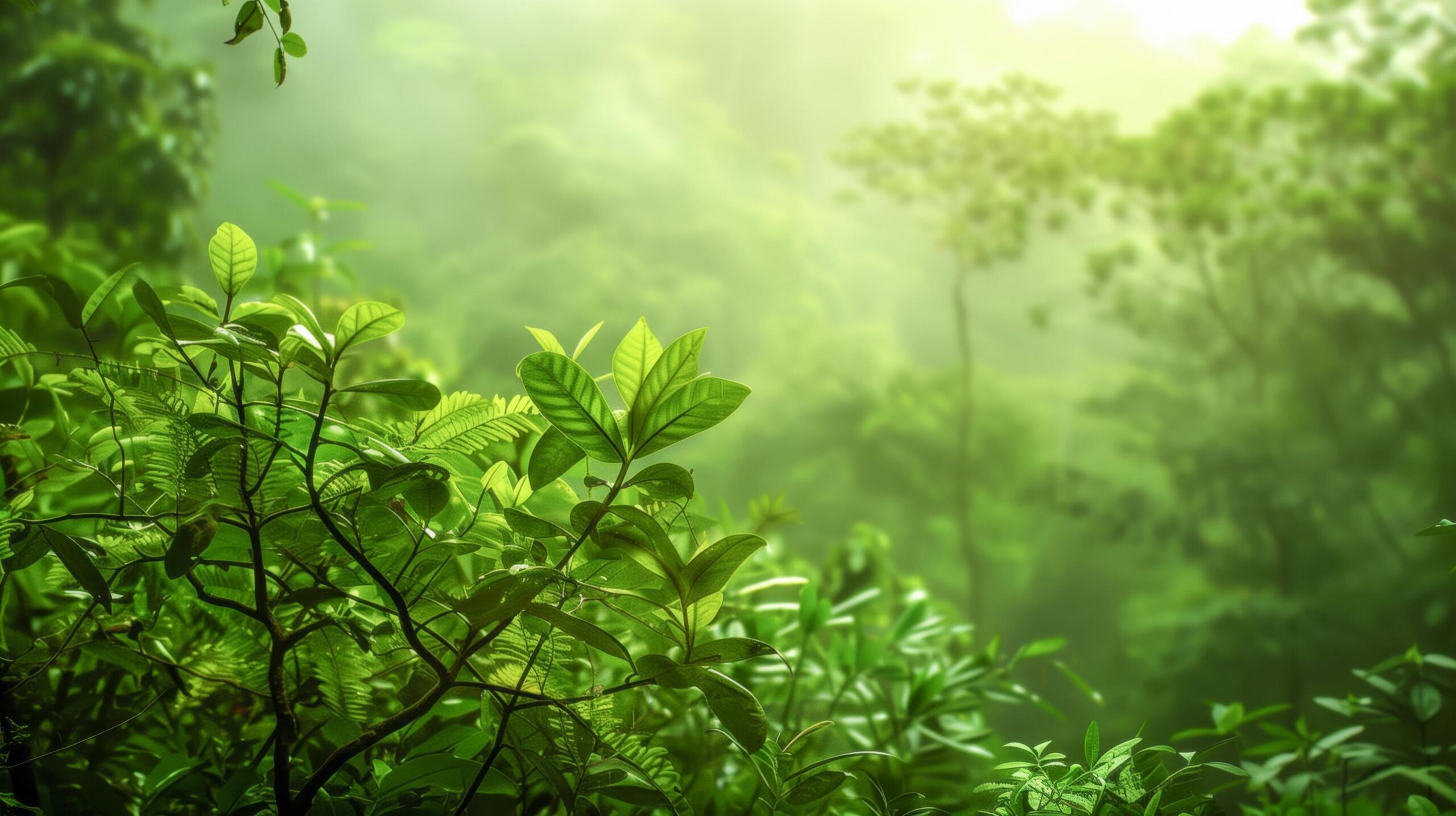 Ai-generated-closeup-of-tree-with-green-leaves-in-forest-suitable-for-nature-environment-forestry-outdoors-greenery-tranquility-wildlife-and-ecofriendly-concepts-free-photo