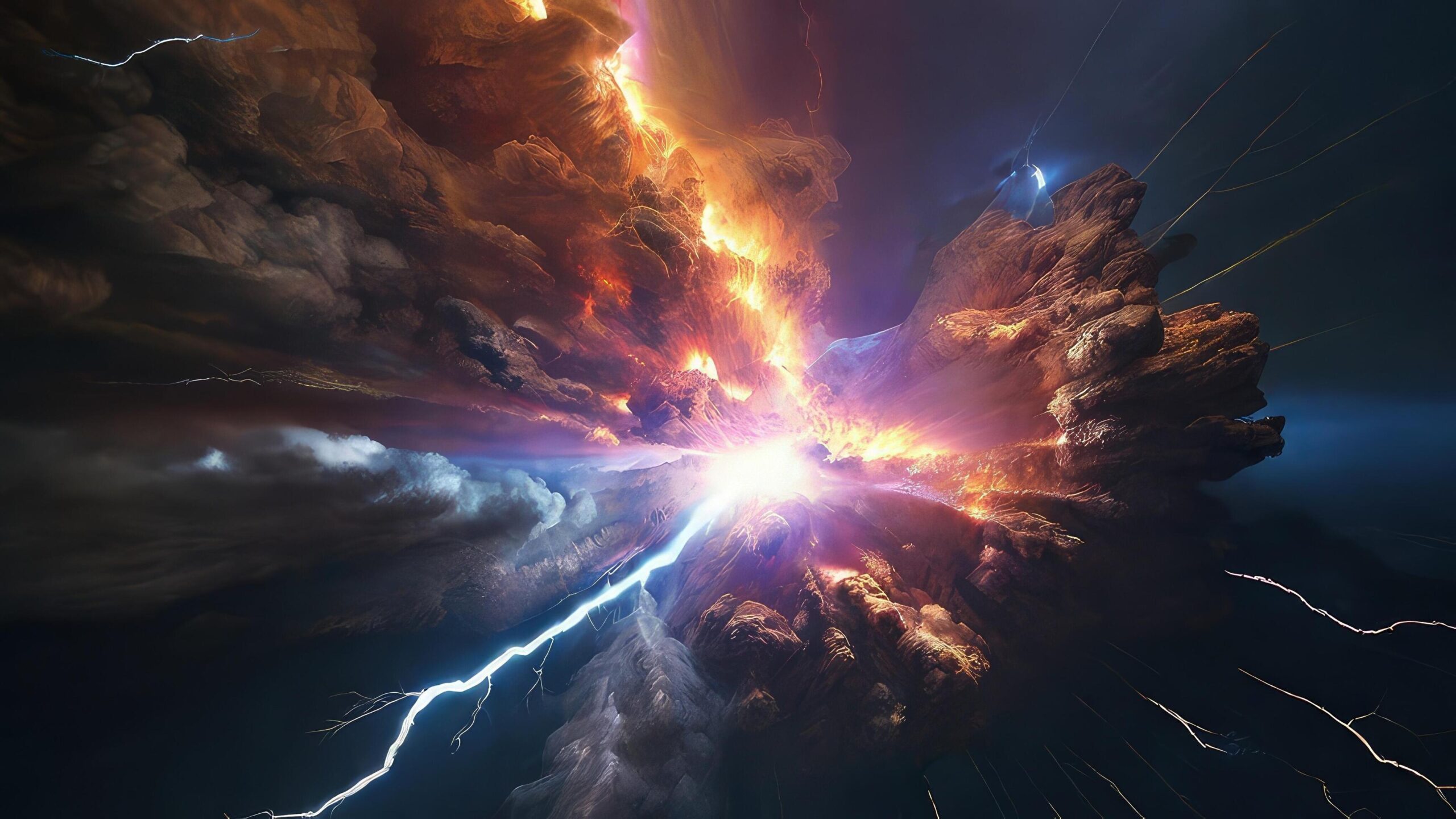 Ai-generated-cosmic-cataclysm-smoke-clouds-and-lightning-strikes-free-photo