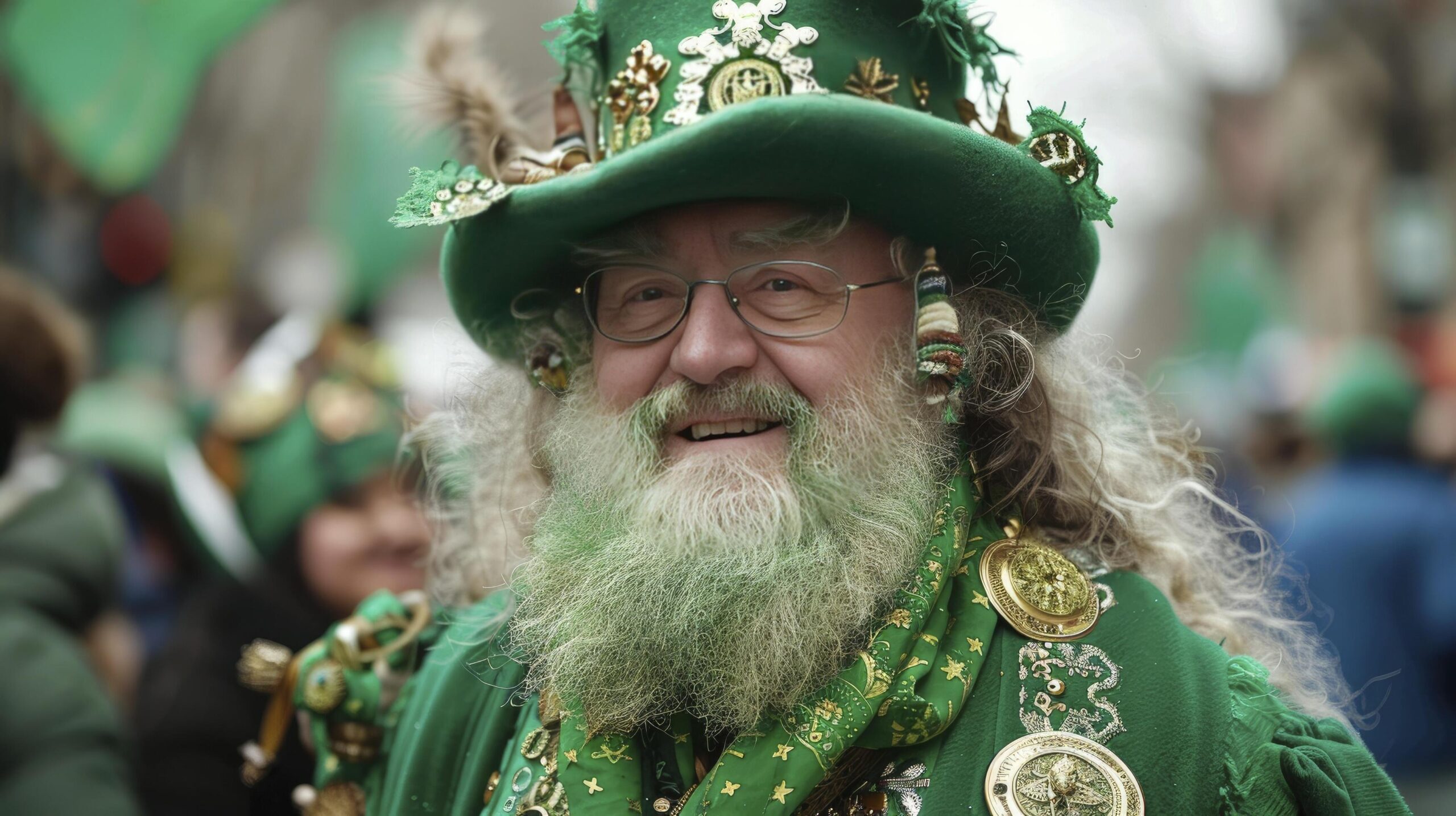 Ai-generated-examine-the-traditions-associated-with-st-patrick-s-day-wearing-green-hat-and-dress-free-photo