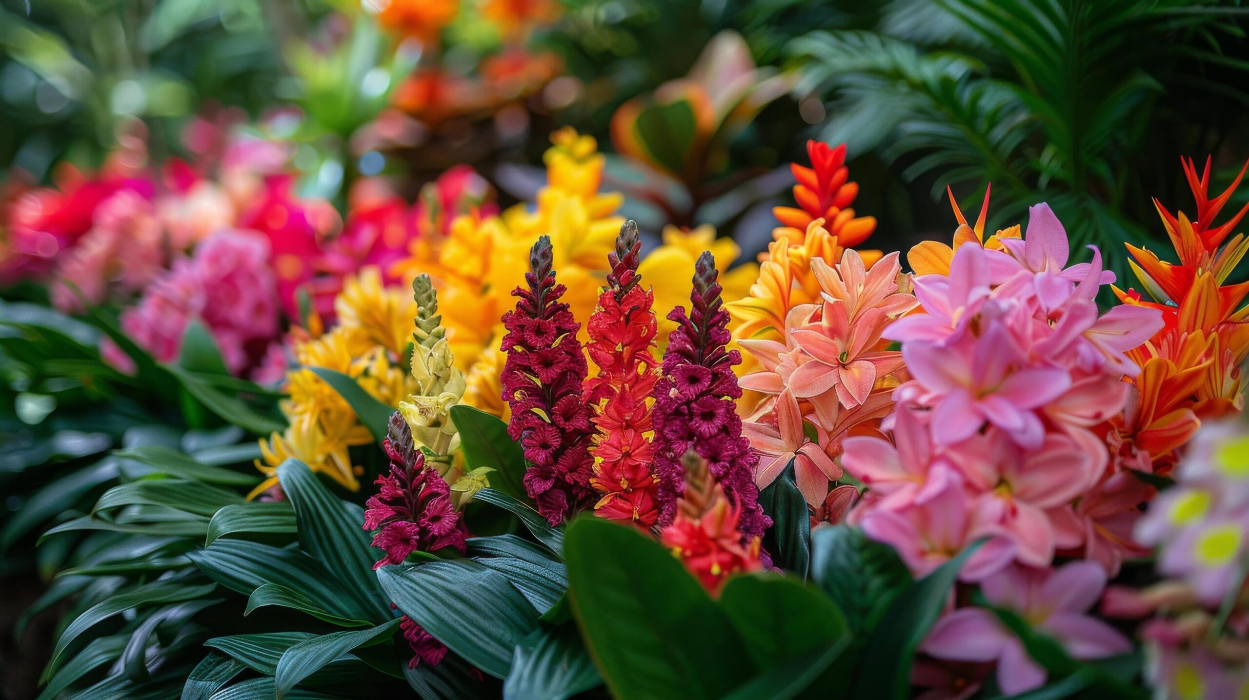 Ai-generated-flowers-scattered-in-the-grass-free-photo