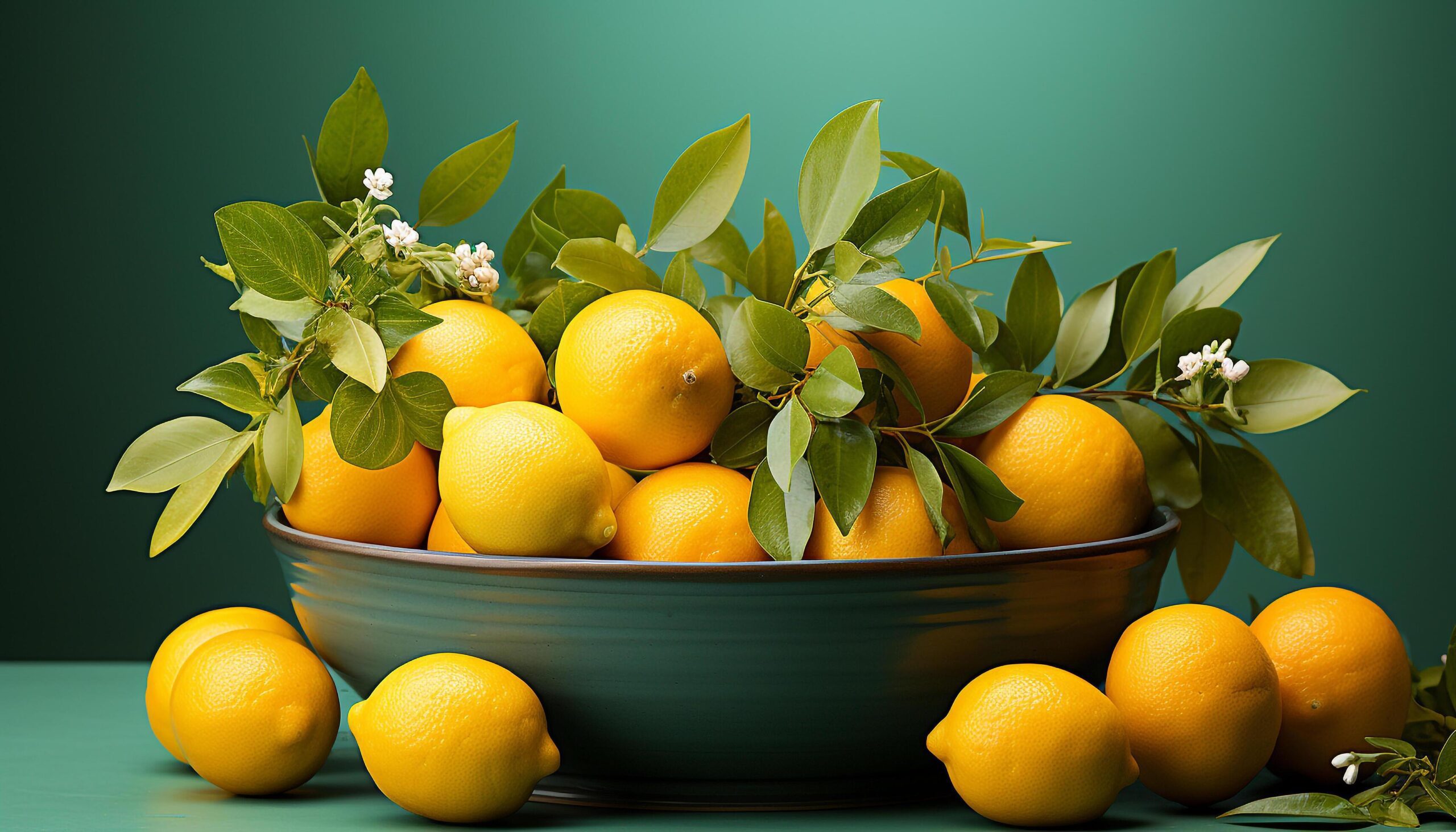 Ai-generated-fresh-citrus-fruits-on-a-wooden-table-vibrant-and-healthy-generated-by-ai-free-photo
