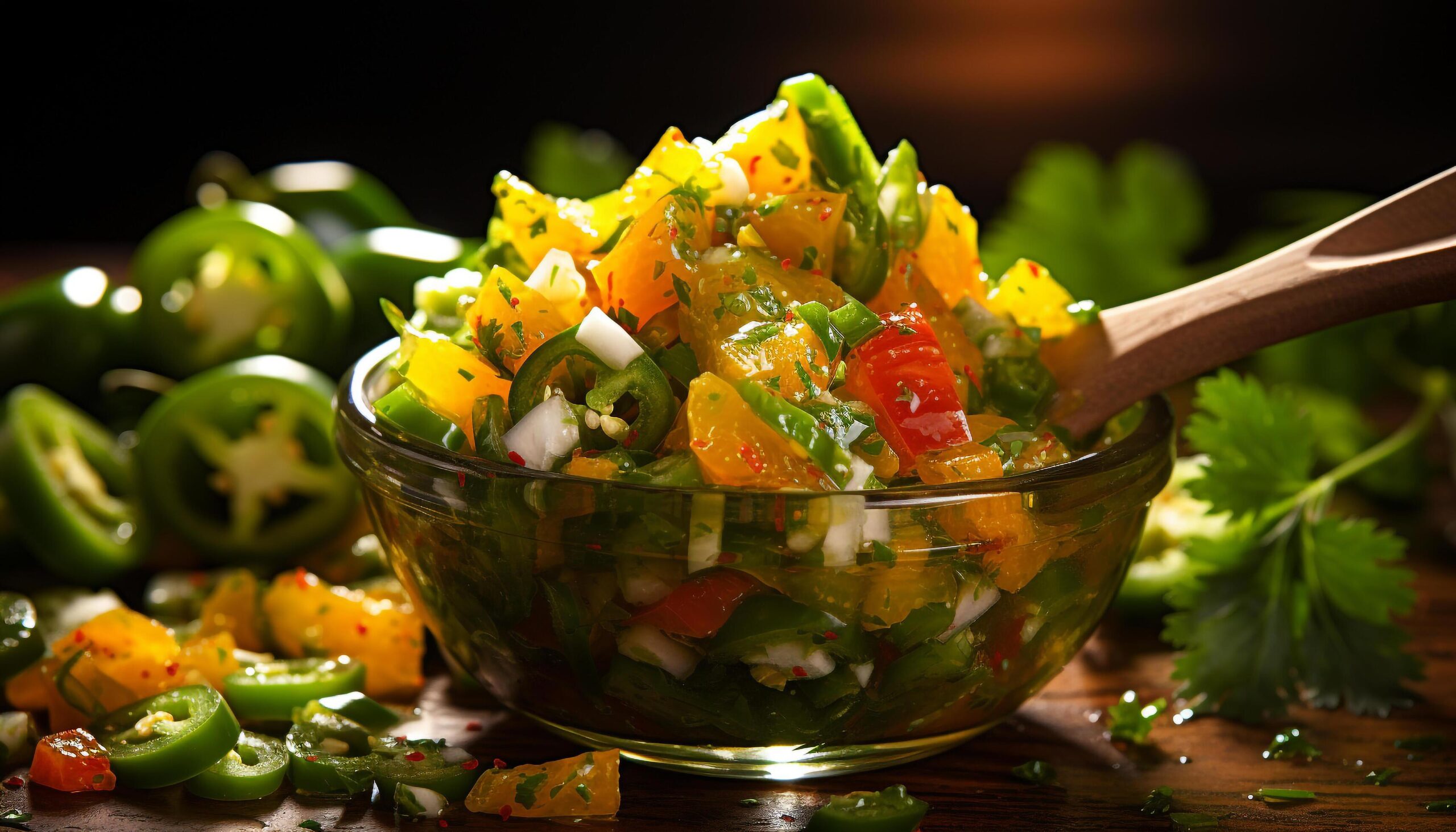 Ai-generated-fresh-healthy-salad-bowl-with-organic-vegetables-and-fruits-generated-by-ai-free-photo