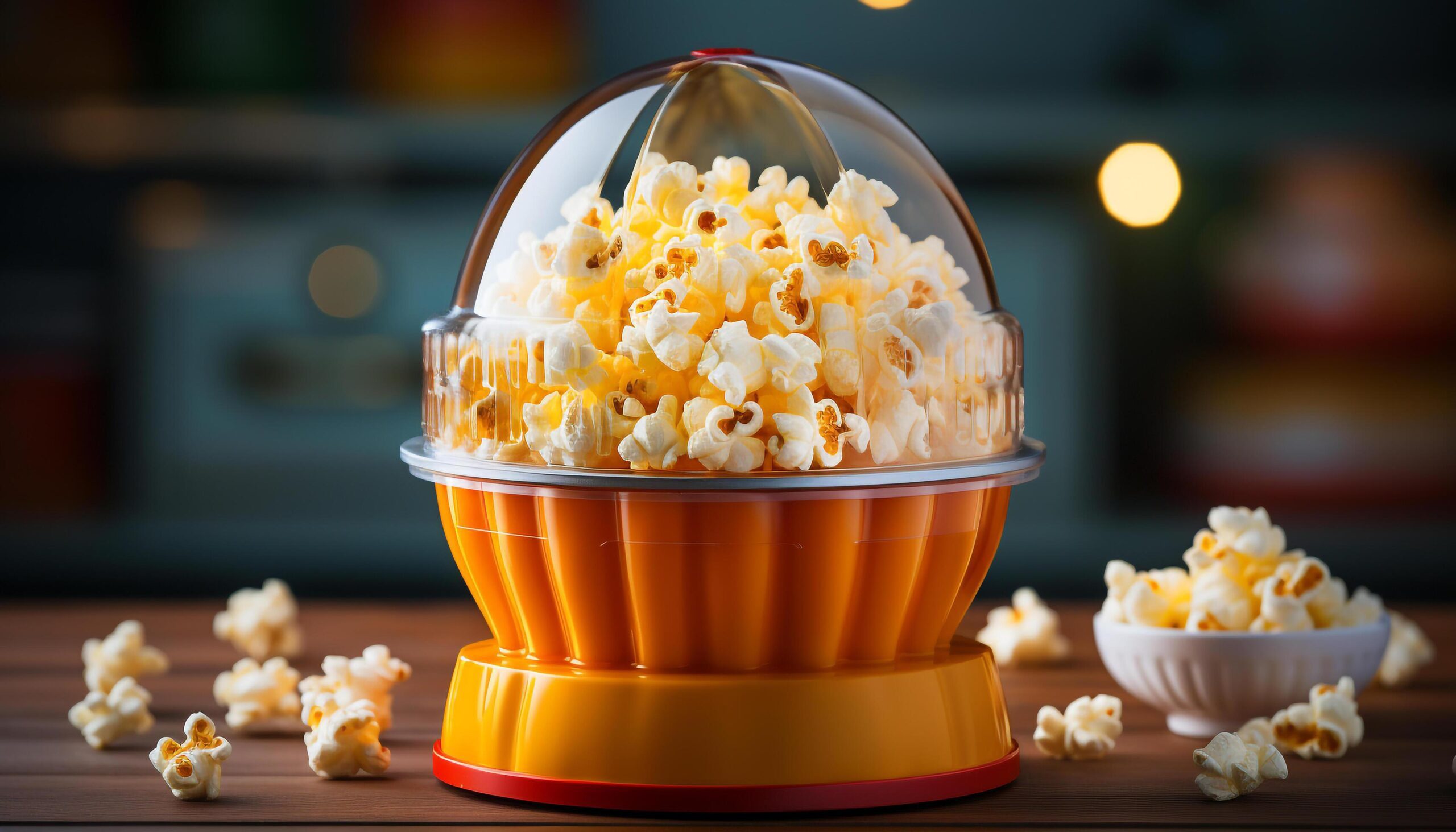 Ai-generated-fresh-popcorn-in-a-wooden-bowl-perfect-movie-snack-generated-by-ai-free-photo