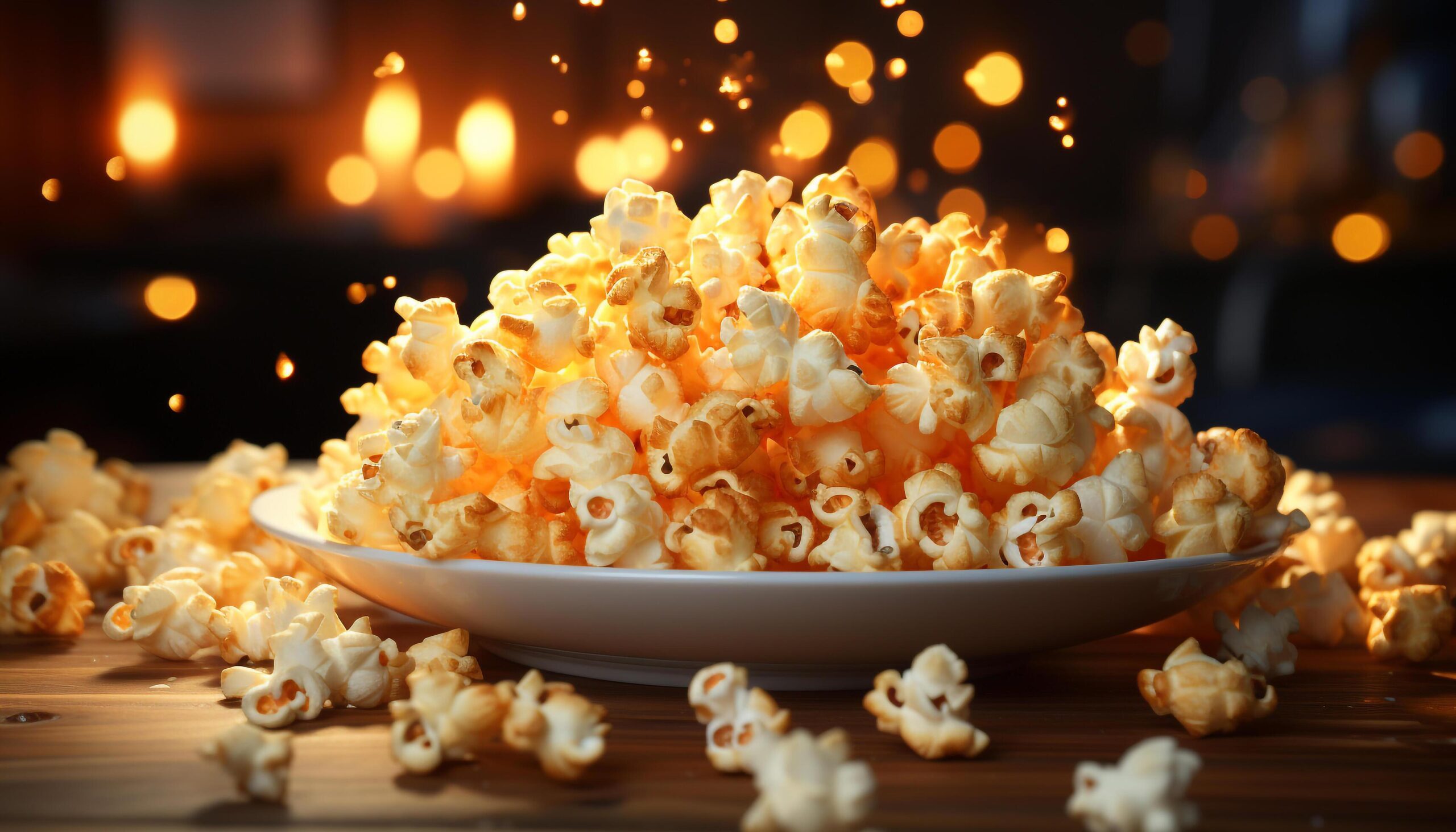 Ai-generated-fresh-popcorn-in-a-yellow-bowl-perfect-movie-night-snack-generated-by-ai-free-photo