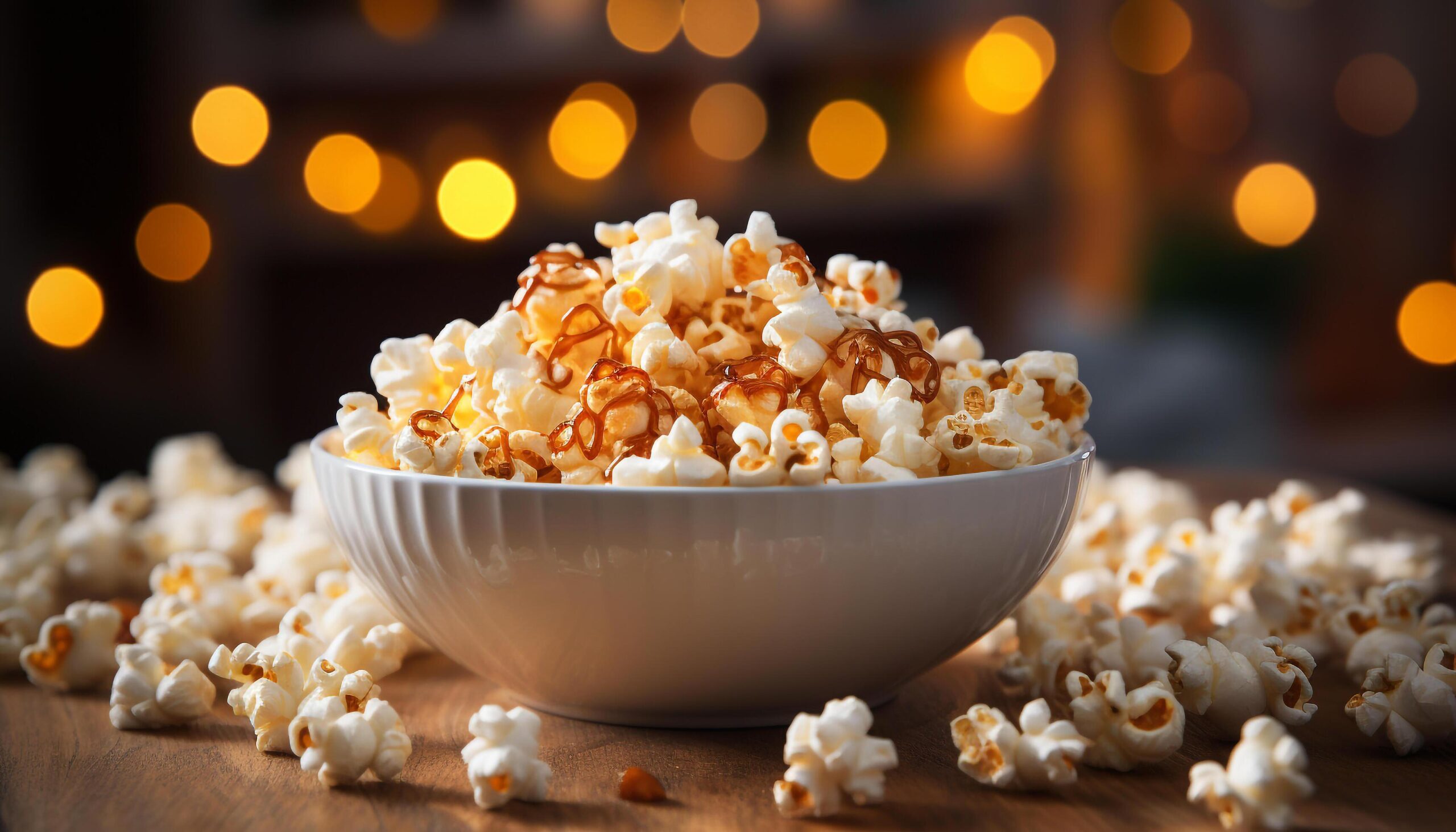 Ai-generated-fresh-popcorn-sweet-caramel-and-a-refreshing-drink-for-the-movie-generated-by-ai-free-photo