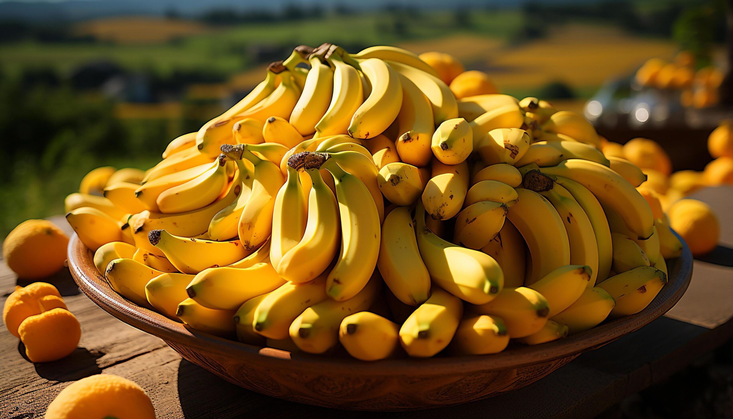 Ai-generated-fresh-ripe-bananas-a-healthy-snack-from-nature-bounty-generated-by-ai-free-photo