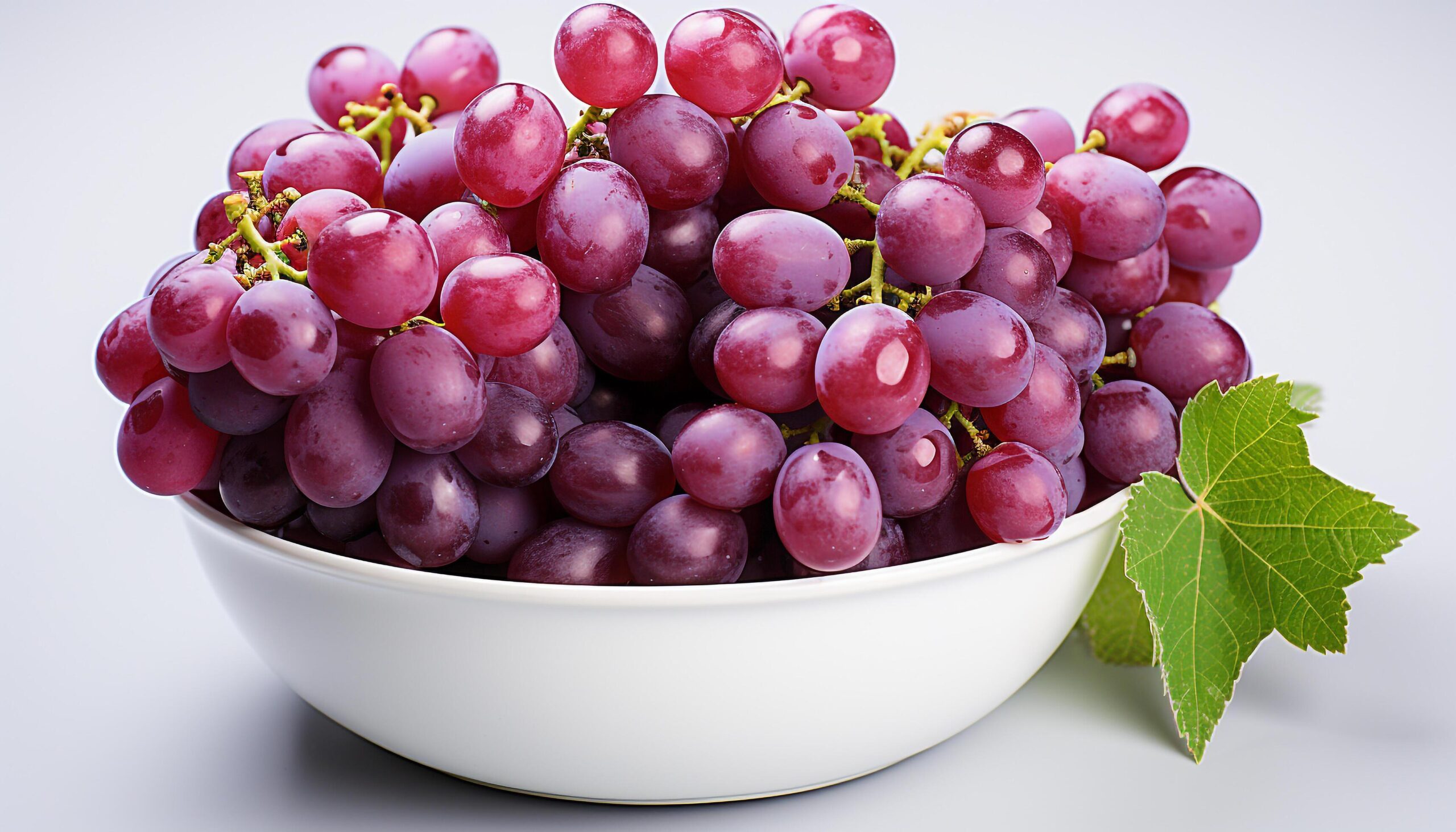 Ai-generated-fresh-ripe-grape-bunches-on-a-wooden-table-generated-by-ai-free-photo
