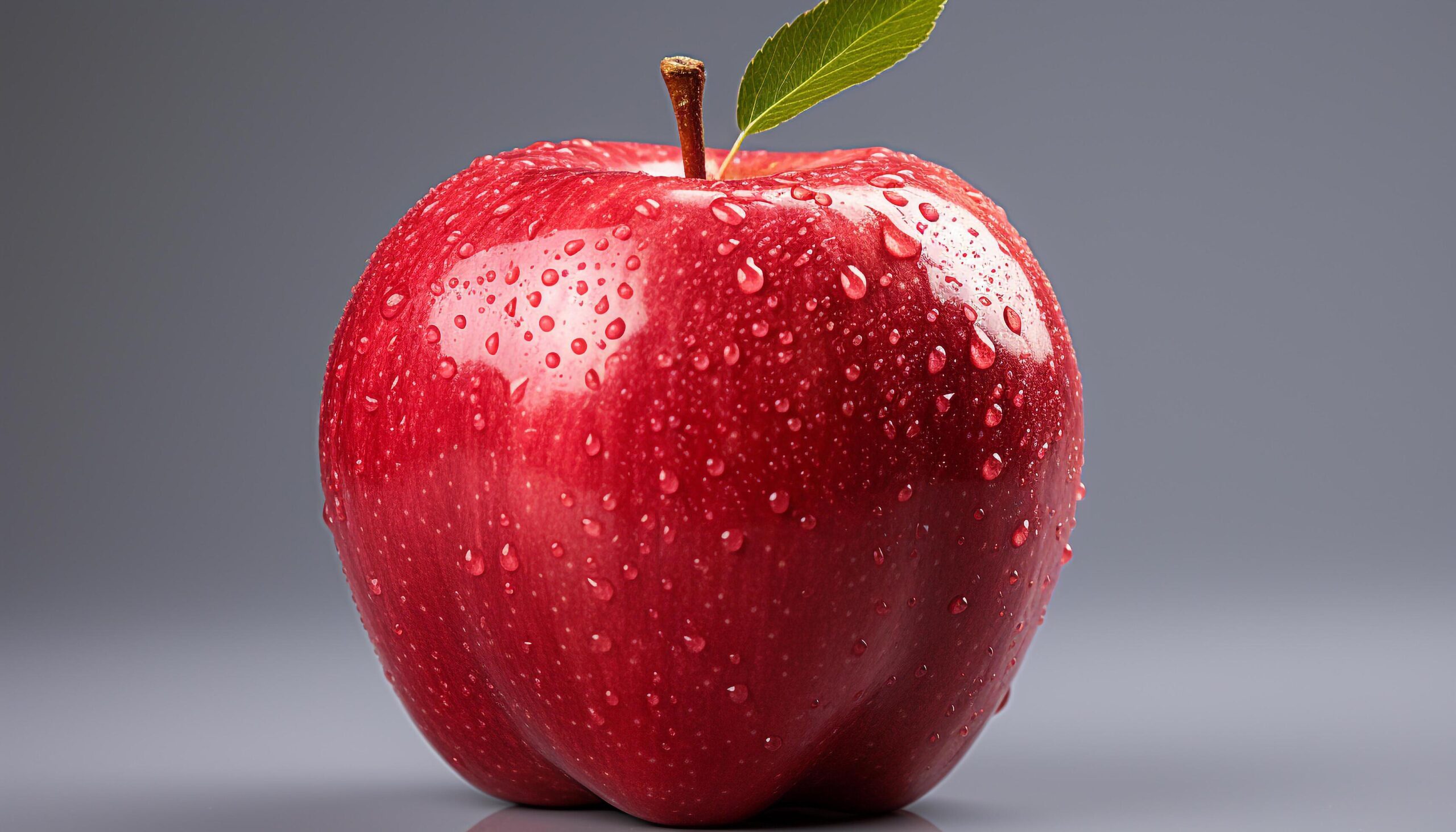 Ai-generated-freshness-and-juiciness-of-a-ripe-apple-in-nature-generated-by-ai-free-photo