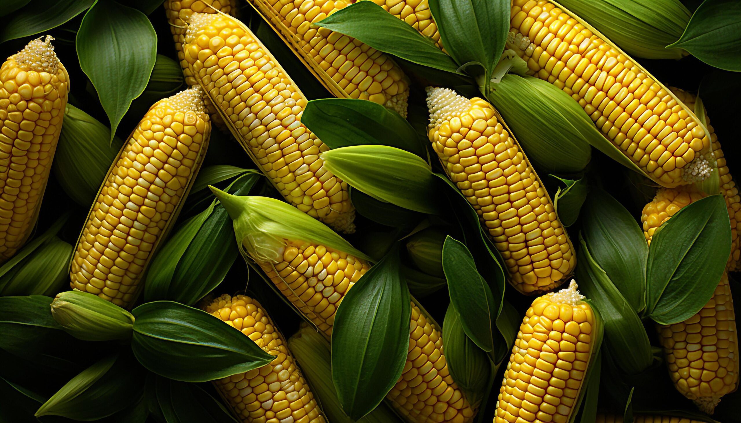 Ai-generated-freshness-and-nature-beauty-in-a-healthy-corn-harvest-generated-by-ai-free-photo