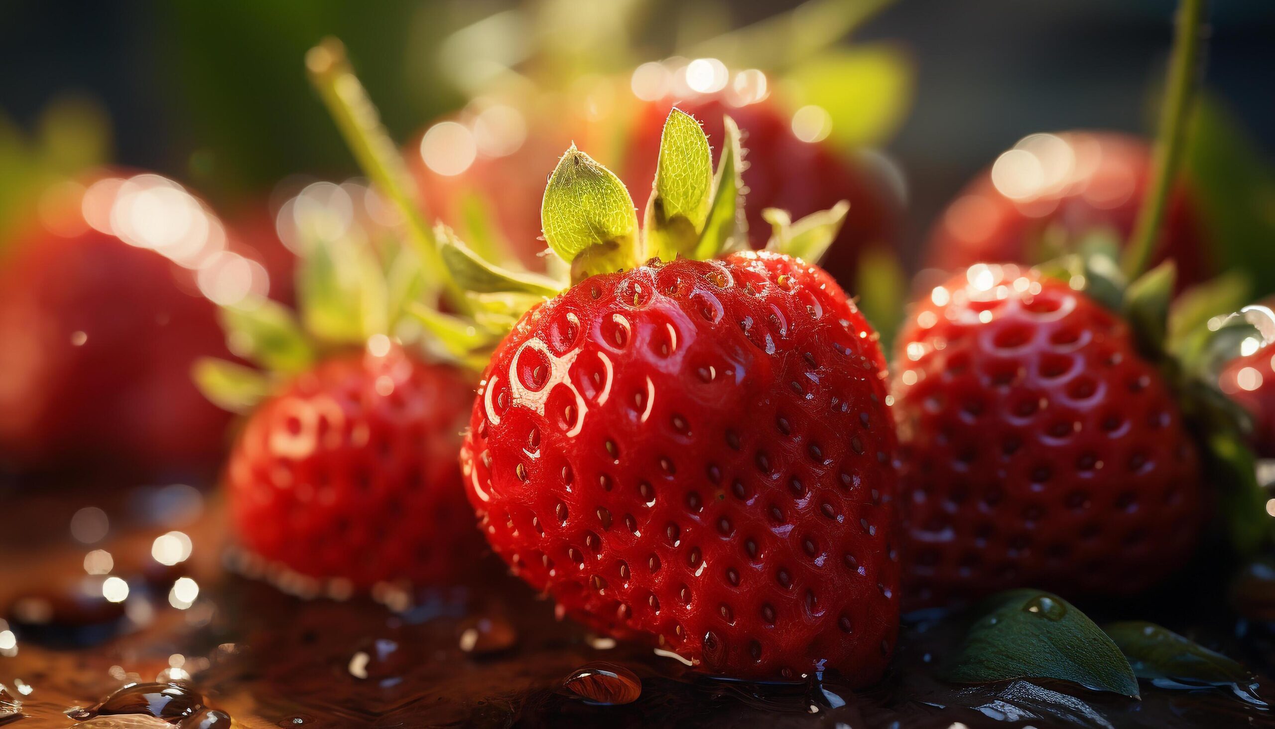 Ai-generated-freshness-and-sweetness-of-ripe-strawberry-a-gourmet-dessert-generated-by-ai-free-photo