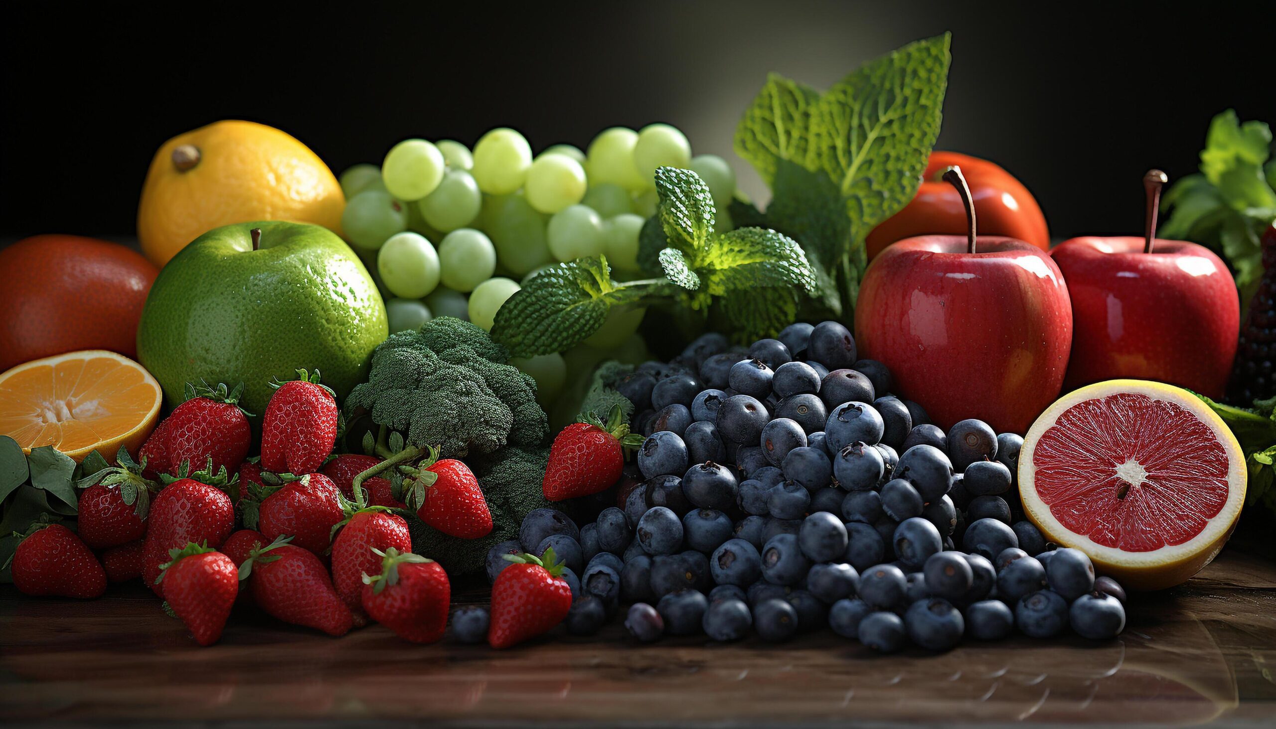 Ai-generated-freshness-of-nature-bounty-healthy-eating-organic-vegetarian-food-generated-by-ai-free-photo