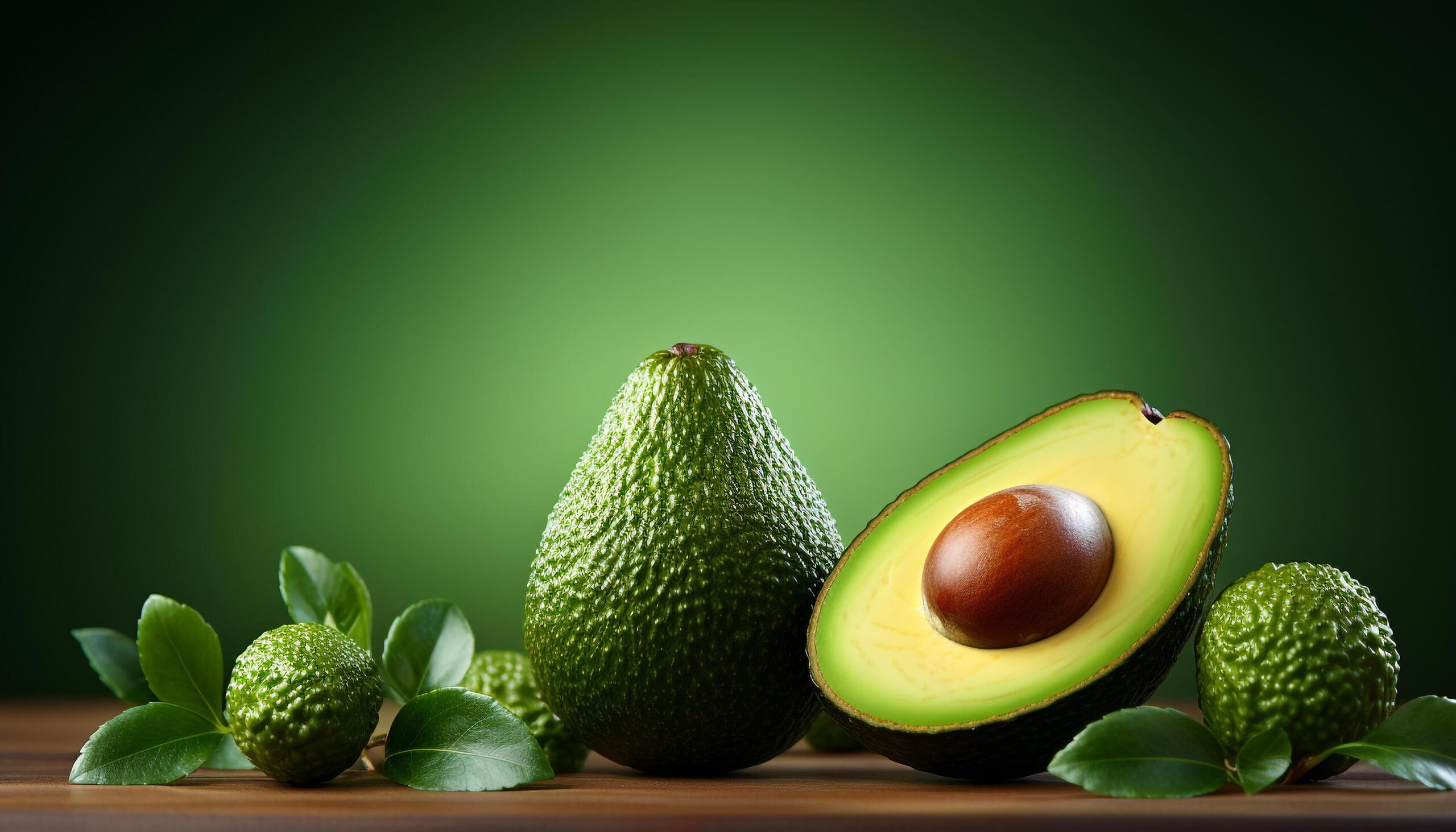 Ai-generated-freshness-of-nature-healthy-eating-avocado-fruit-vegetable-generated-by-ai-free-photo