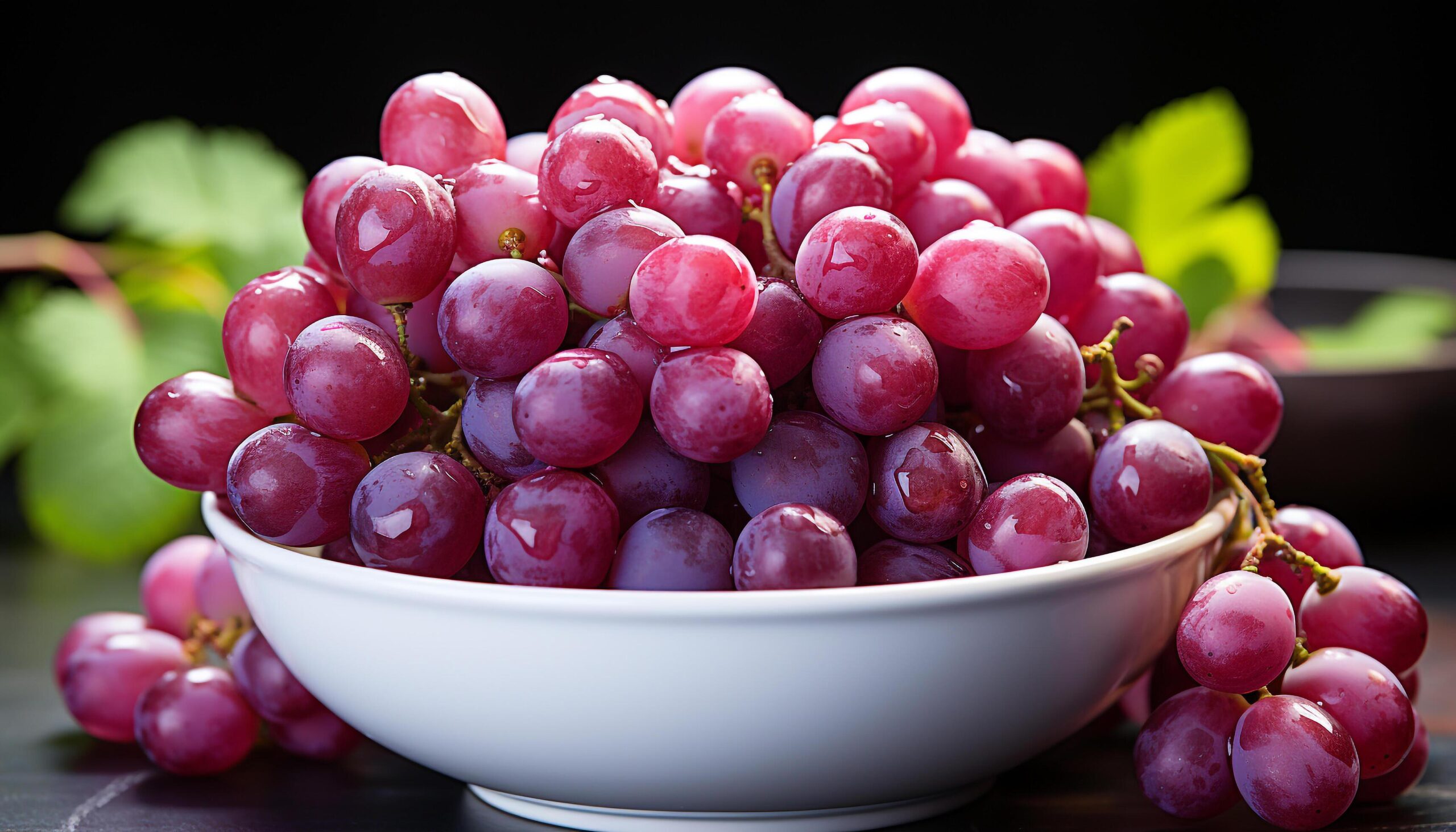 Ai-generated-freshness-of-ripe-grape-nature-healthy-eating-dessert-generated-by-ai-free-photo