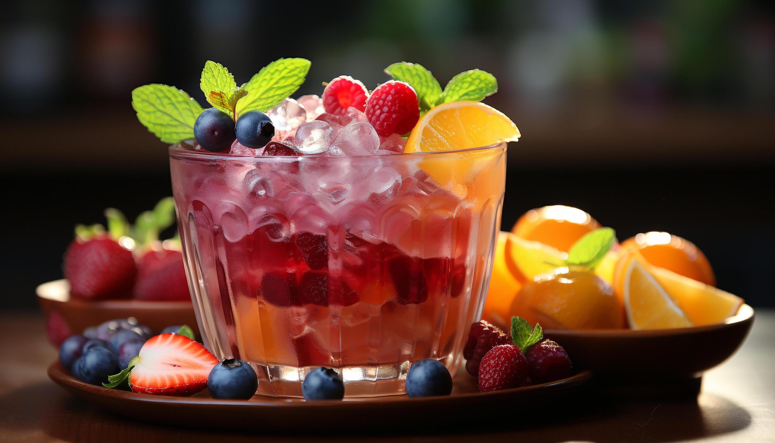 Ai-generated-freshness-of-summer-berry-fruit-ice-strawberry-raspberry-generated-by-ai-free-photo