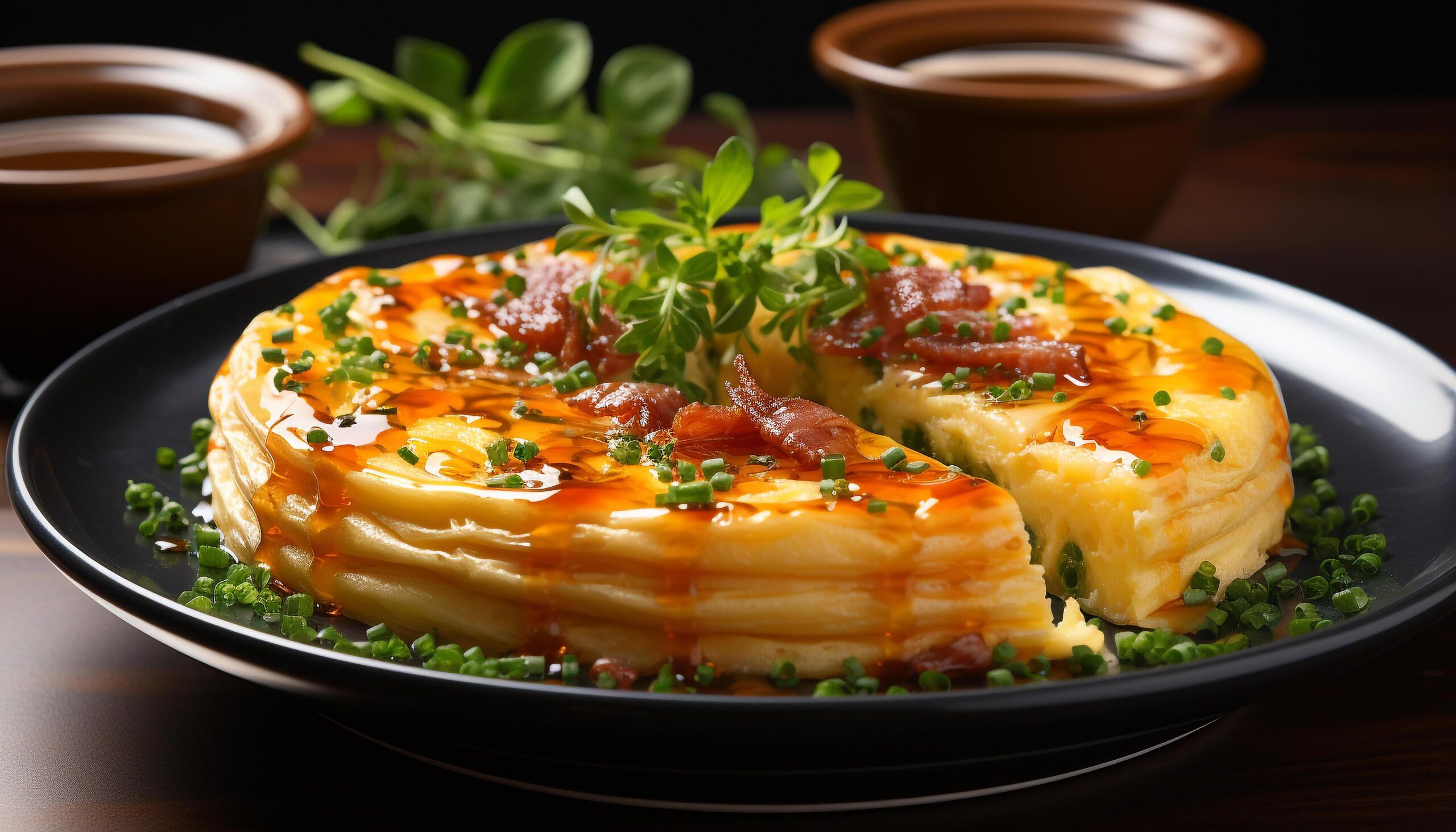 Ai-generated-freshness-on-plate-gourmet-meal-healthy-eating-vegetarian-food-generated-by-ai-free-photo