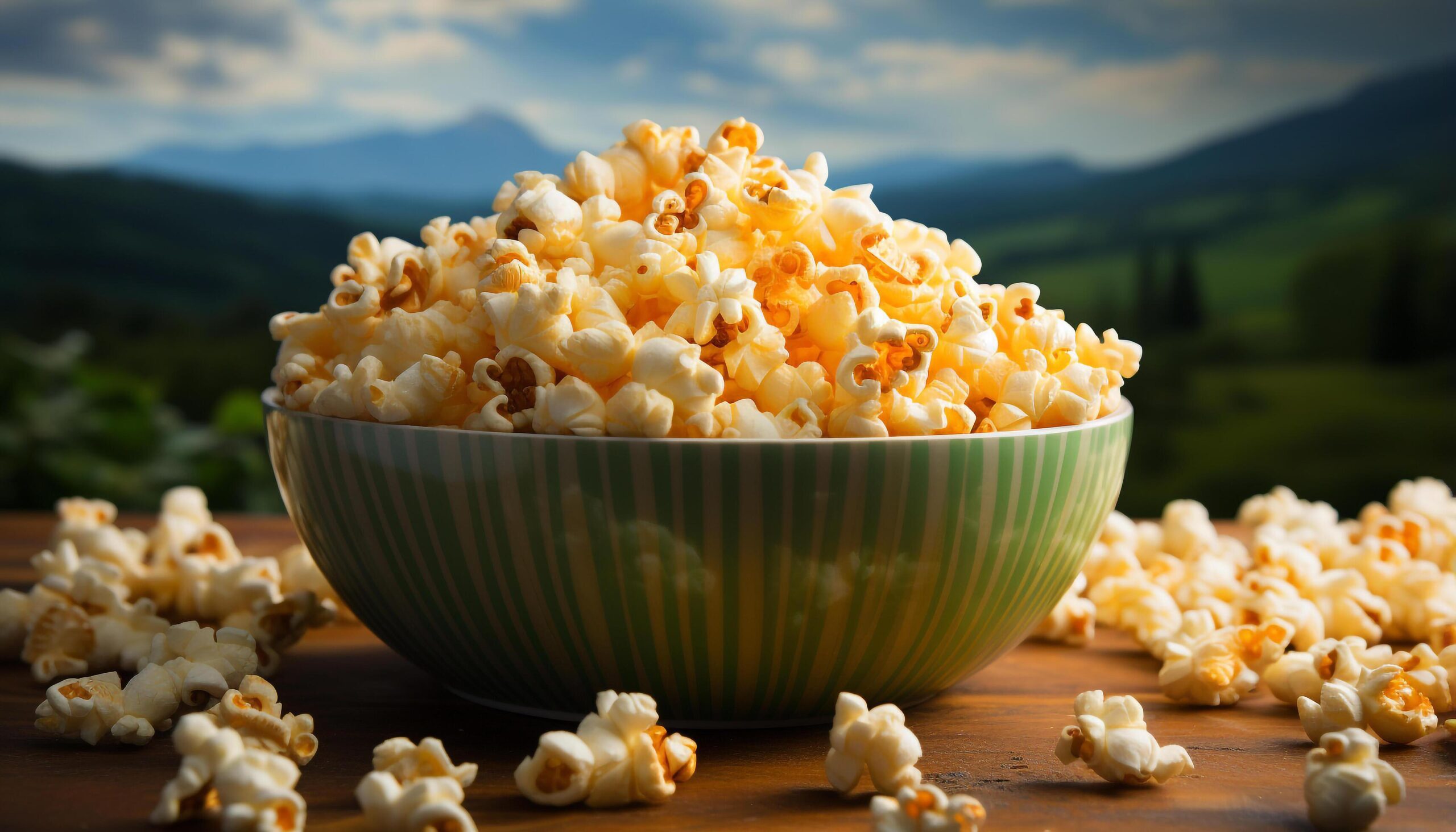 Ai-generated-freshness-on-table-yellow-corn-organic-snack-healthy-eating-generated-by-ai-free-photo