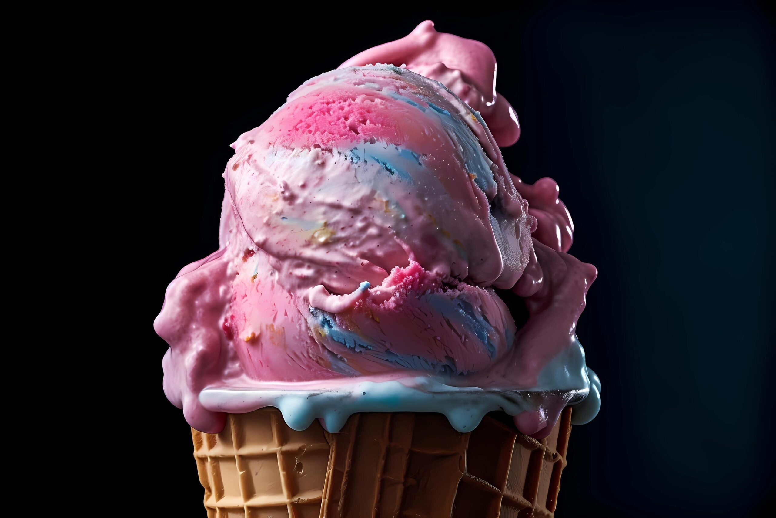 Ai-generated-gelato-originating-in-italy-gelato-is-a-smooth-and-creamy-frozen-dessert-typically-made-with-milk-sugar-and-various-flavors-such-as-chocolate-strawberry-or-pistachio-free-photo