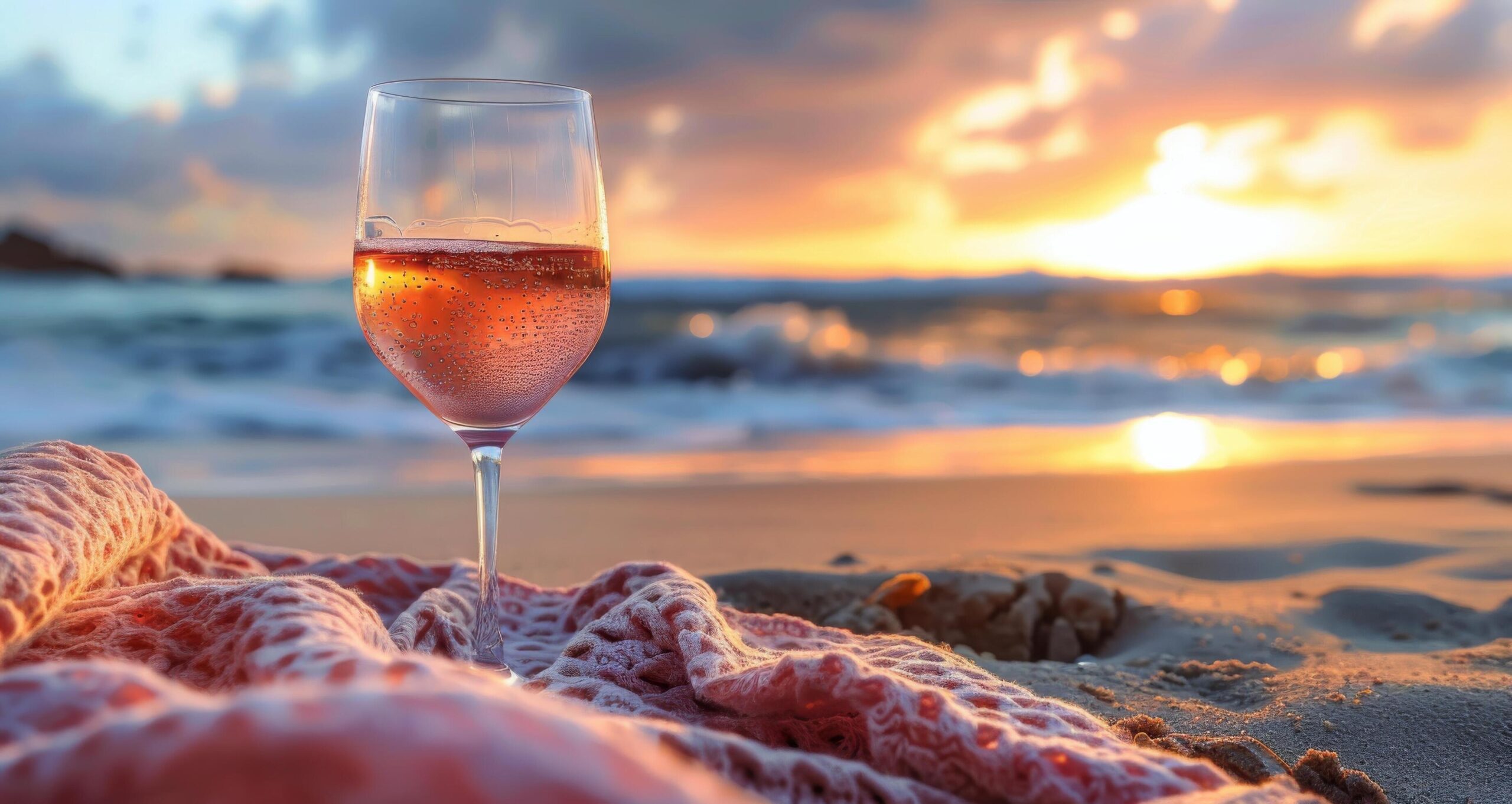 Ai-generated-glass-of-wine-on-blanket-free-photo
