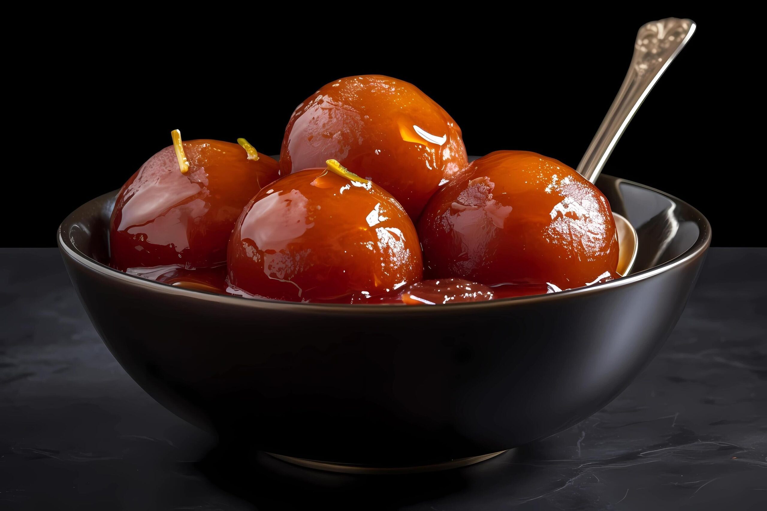 Ai-generated-gulab-jamun-a-popular-indian-sweet-gulab-jamun-is-made-from-khoya-reduced-milk-solids-and-deep-fried-then-soaked-in-a-sugary-syrup-flavored-with-rosewater-and-cardamom-free-photo