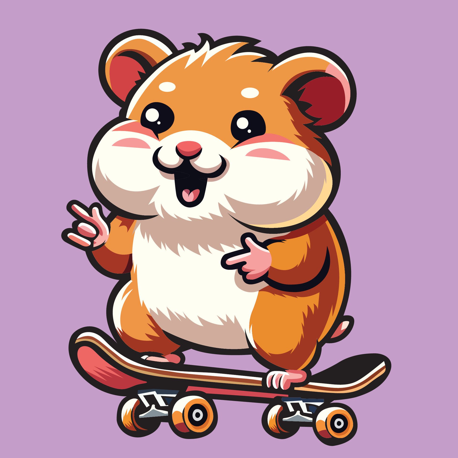 Ai-generated-hamster-riding-skateboard-illustration-free-vector