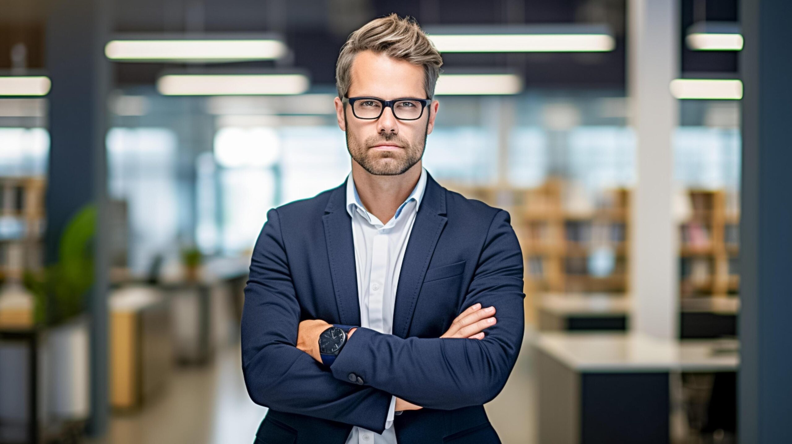 Ai-generated-happy-businessman-holds-a-bag-manager-in-a-business-suit-ai-generated-free-photo