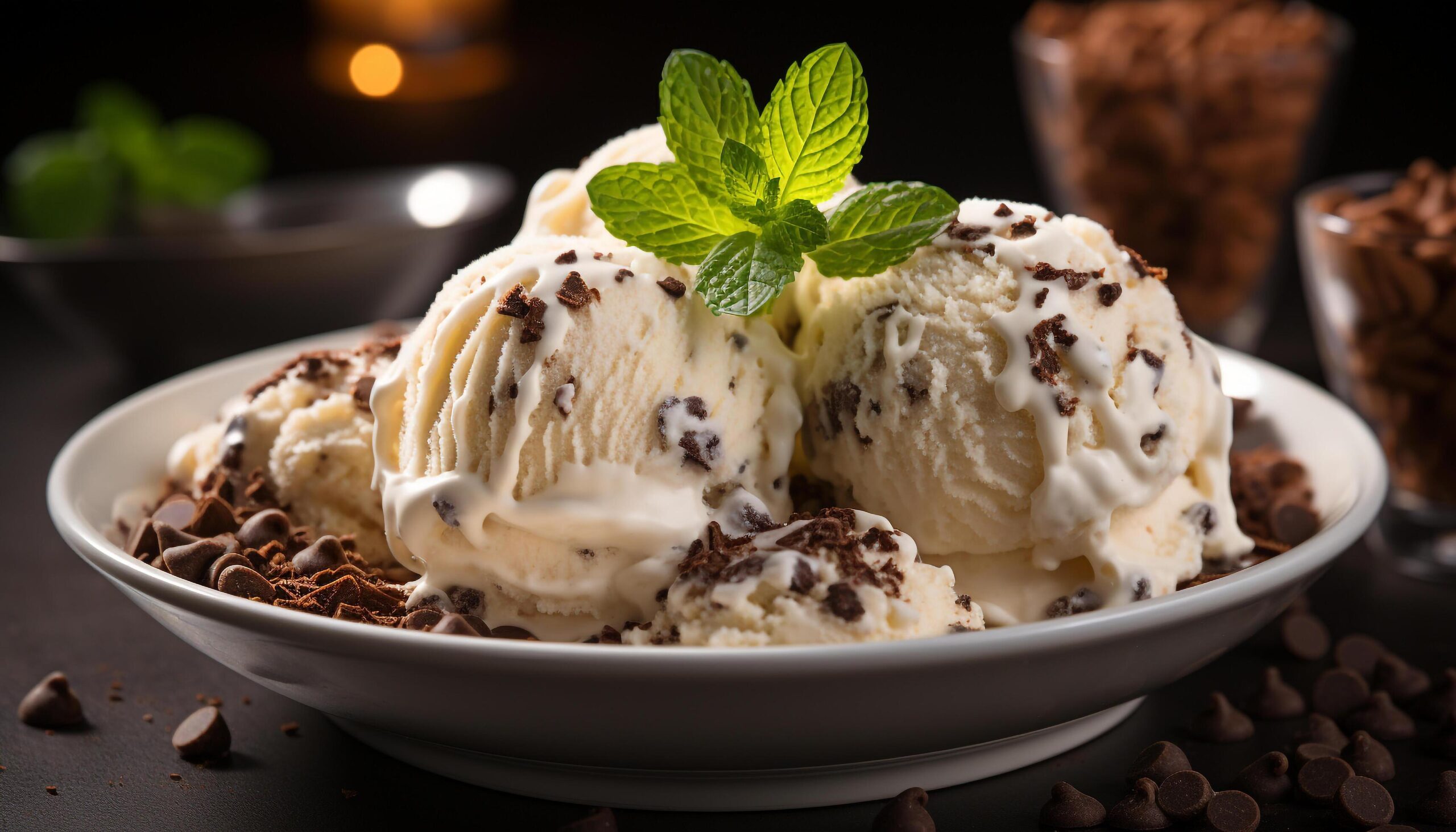 Ai-generated-homemade-ice-cream-sundae-a-sweet-indulgence-on-a-plate-generated-by-ai-free-photo