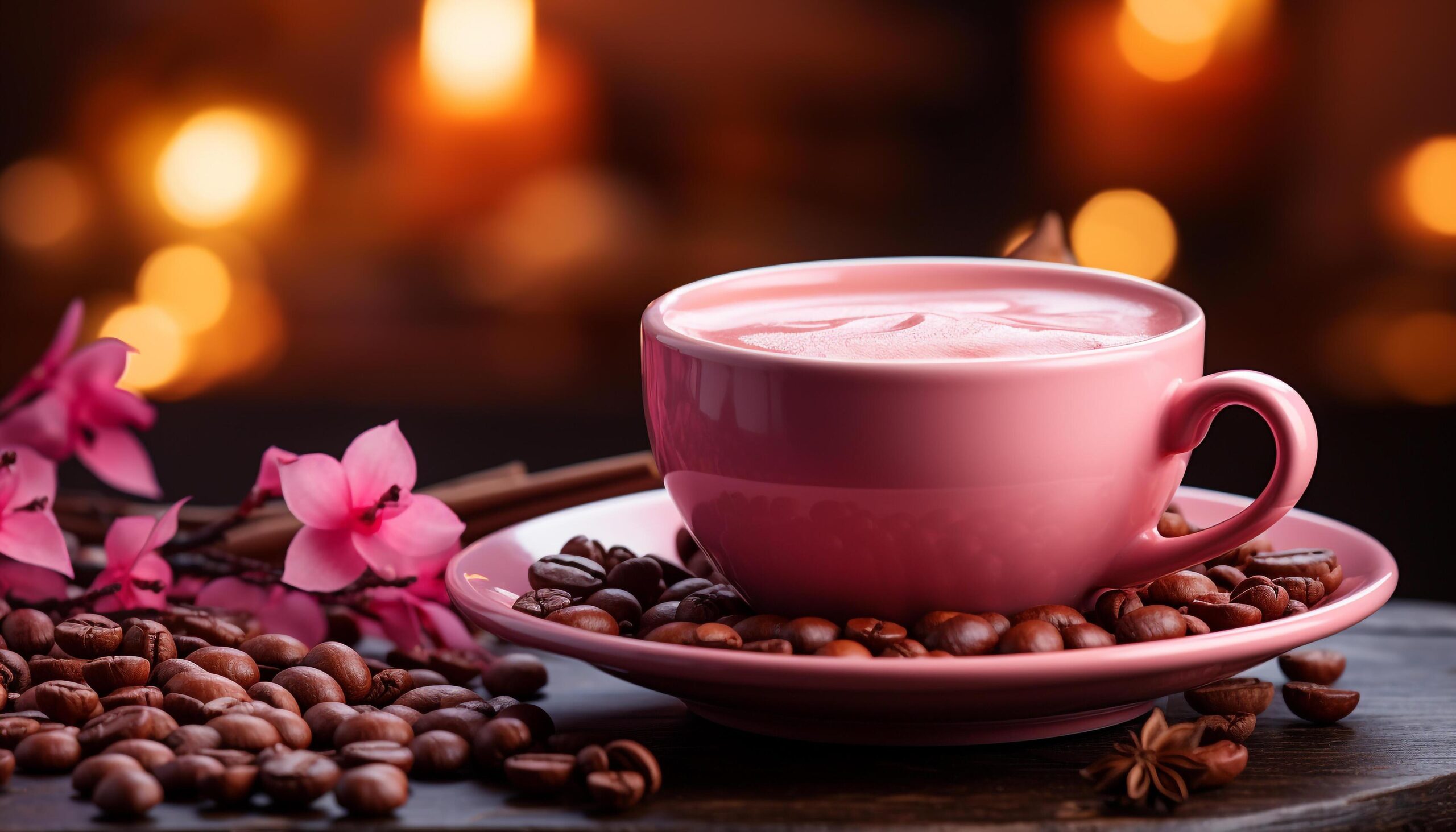 Ai-generated-hot-coffee-cup-on-wooden-table-steam-rises-invitingly-generated-by-ai-free-photo