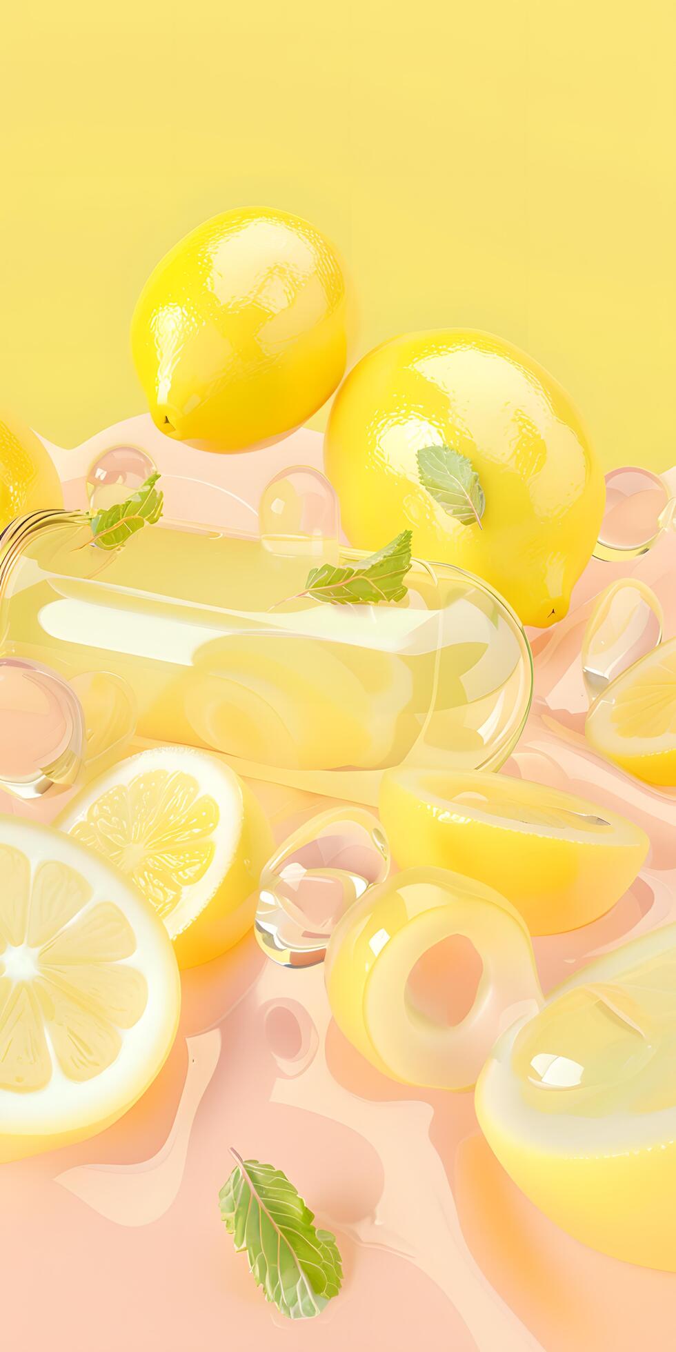 Ai-generated-icecold-lemonade-with-fresh-mint-garnish-free-photo