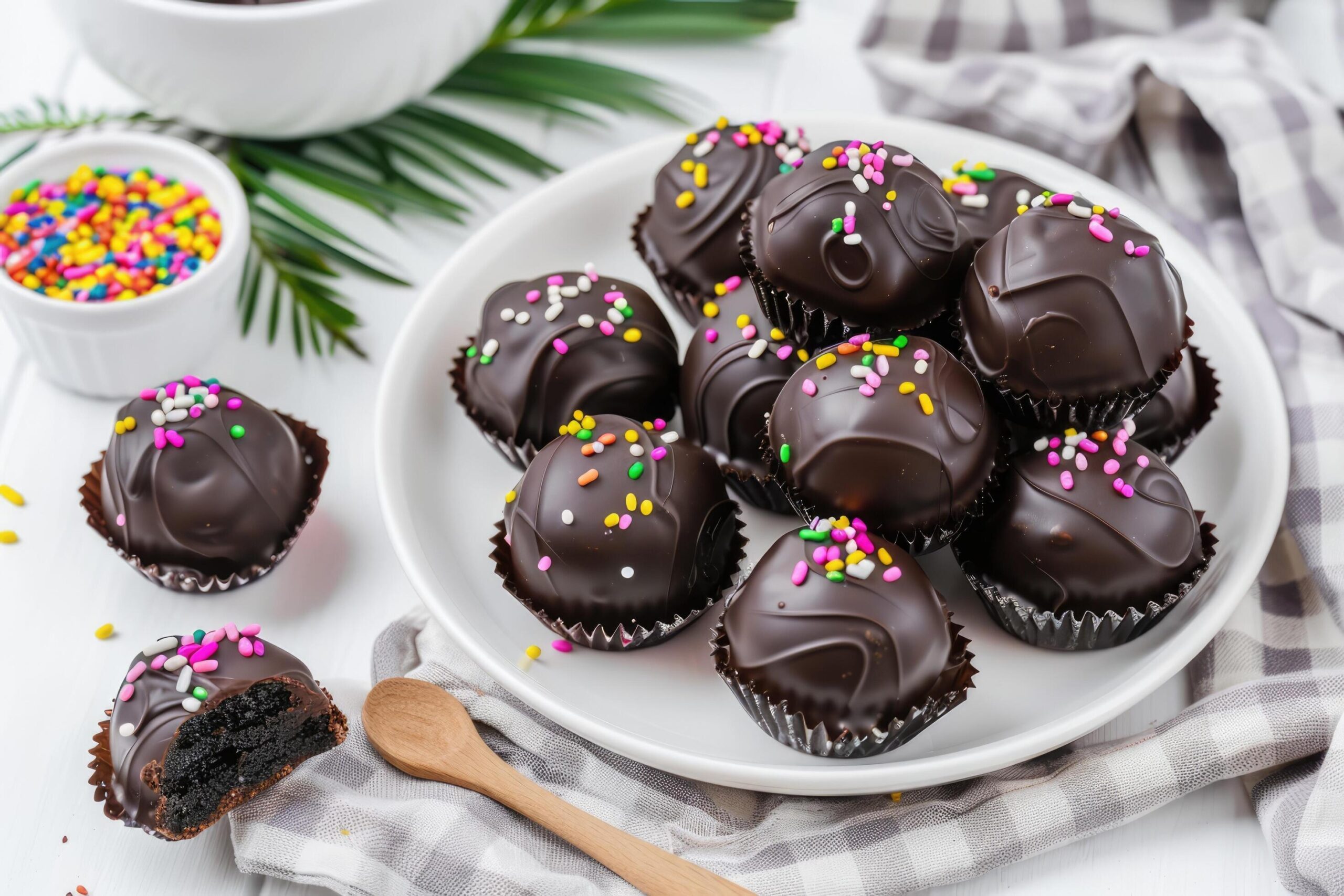 Ai-generated-kue-bola-cokelat-biskuit-or-chocolate-biscuit-ball-cookies-indonesian-eid-snack-kue-lebaran-free-photo