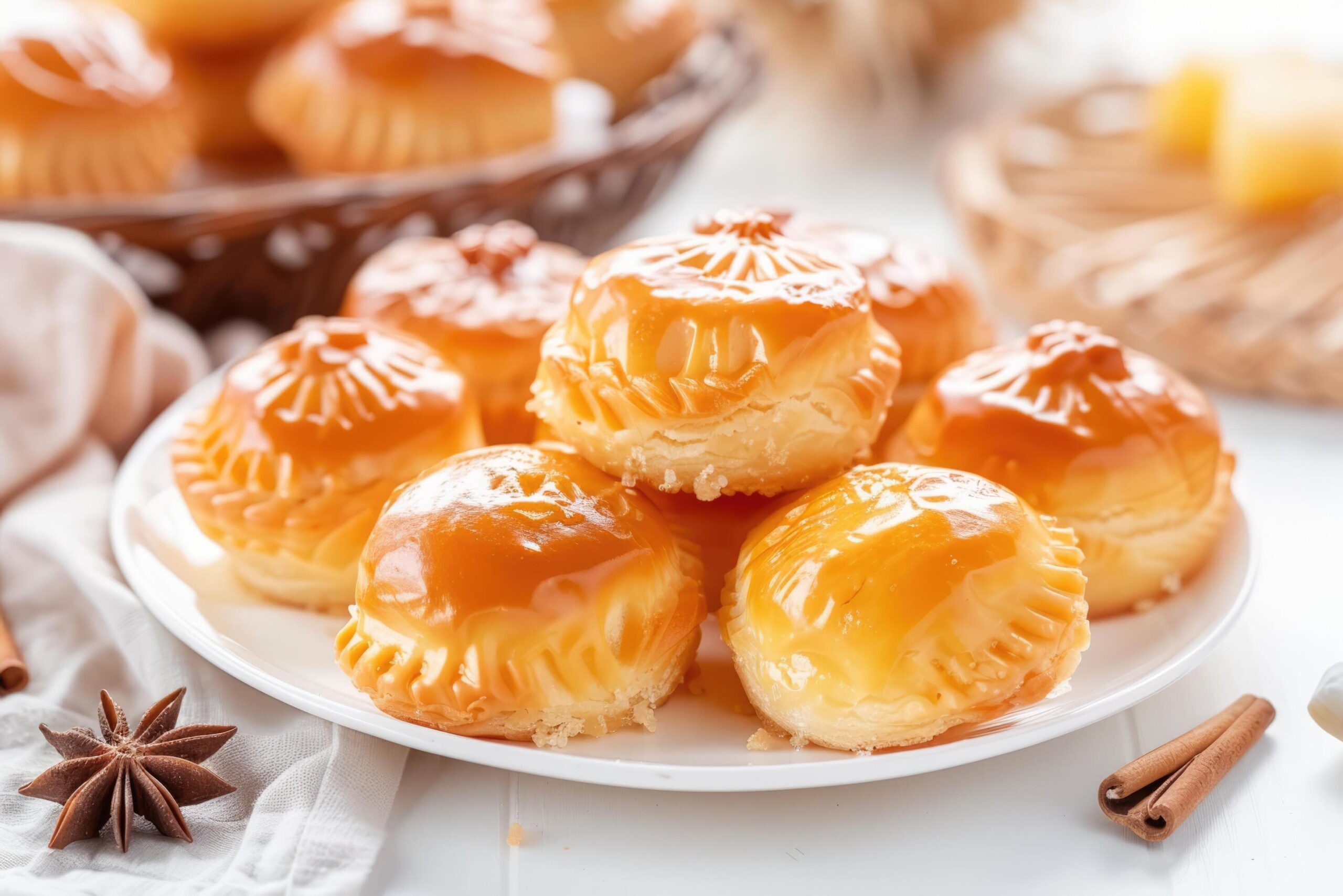 Ai-generated-kue-nastar-or-pineapple-tart-indonesian-eid-snack-kue-lebaran-free-photo