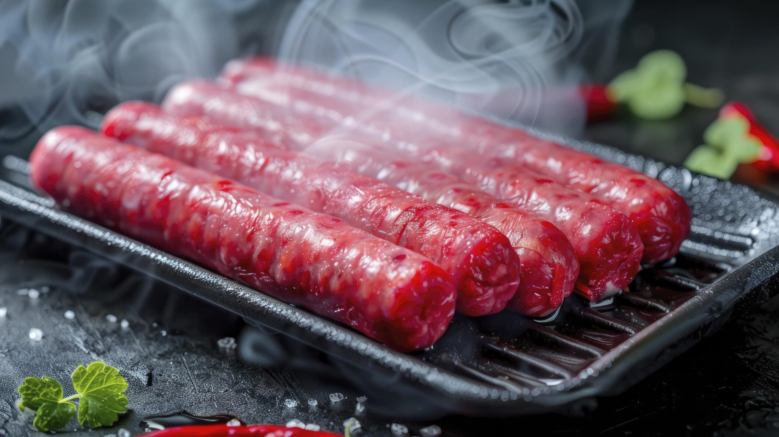 Ai-generated-macro-view-of-bbq-sausages-free-photo