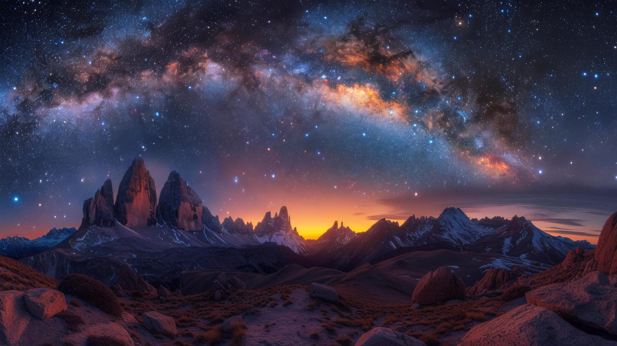 Ai-generated-majestic-night-sky-filled-with-stars-free-photo