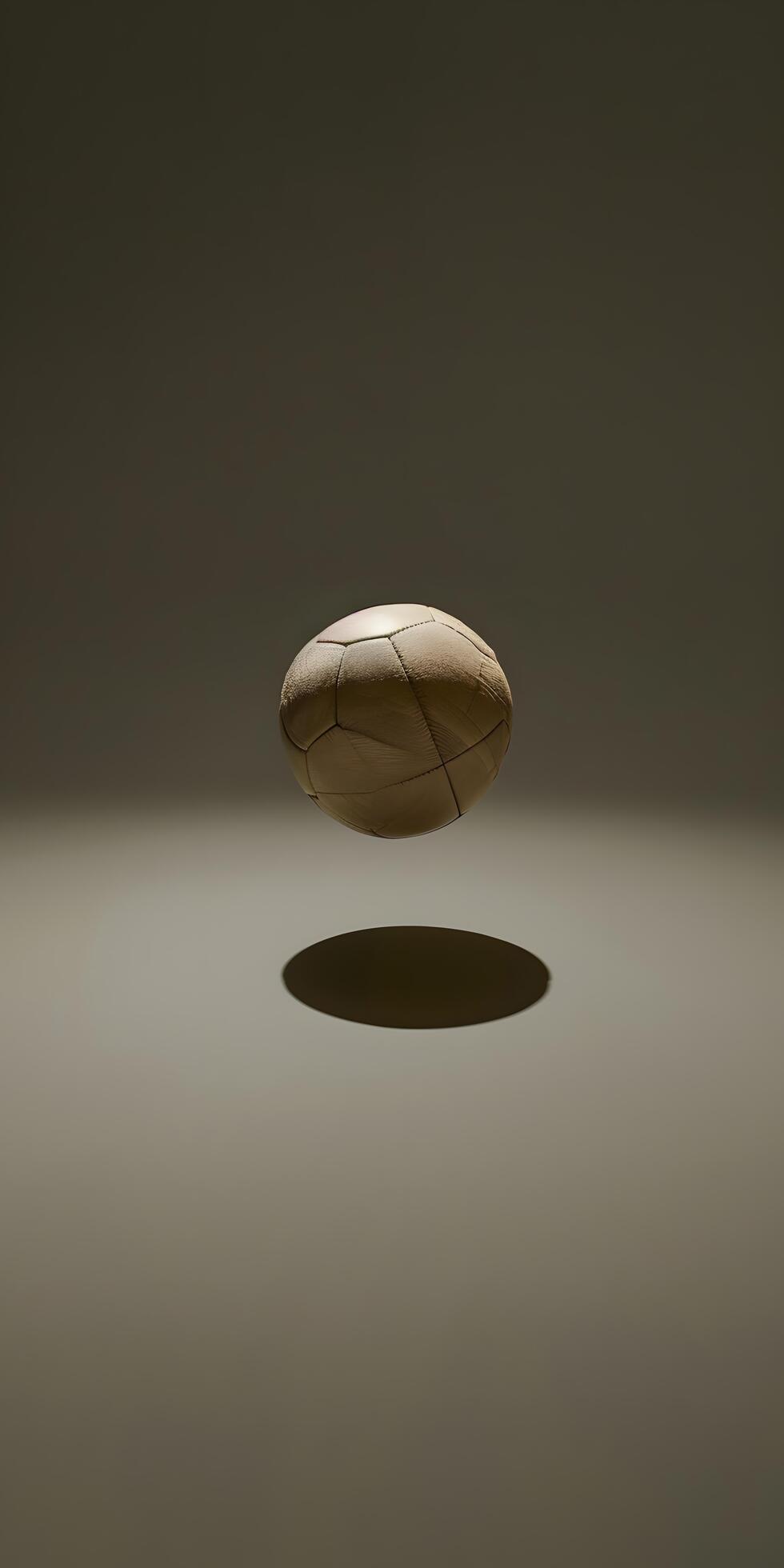 Ai-generated-midair-soccer-ball-in-dramatic-lighting-free-photo