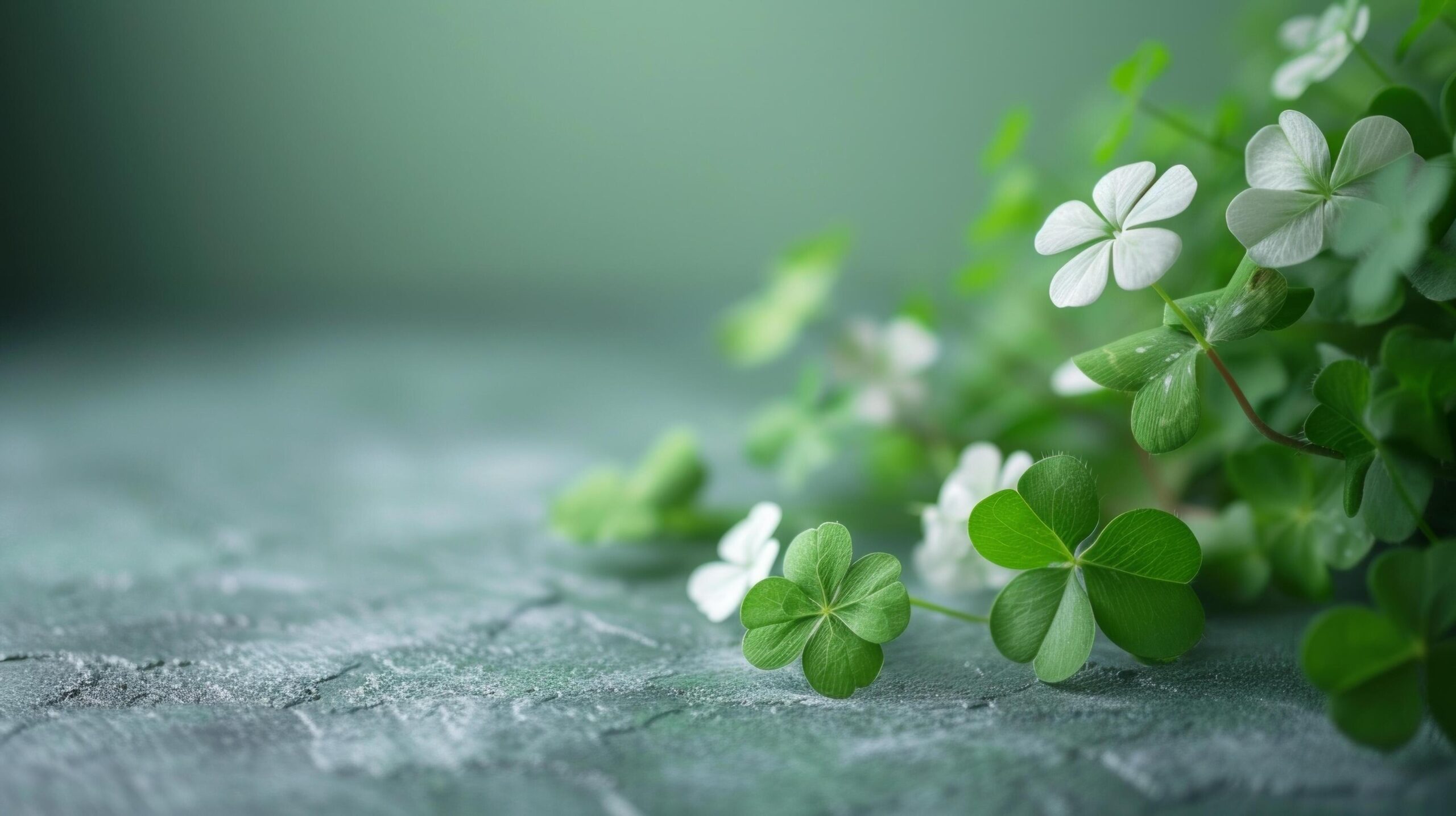 Ai-generated-minimalist-setup-accentuated-by-subtle-shamrock-motifs-free-photo