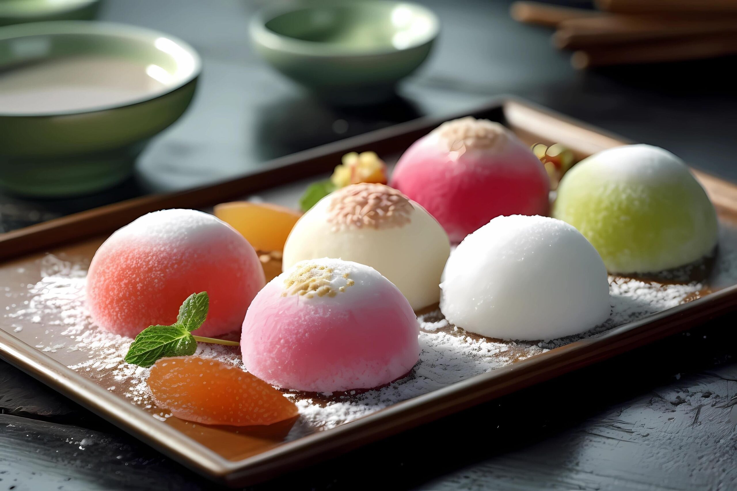 Ai-generated-mochi-originally-from-japan-mochi-is-a-chewy-rice-cake-made-from-pounded-glutinous-rice-it-often-comes-with-various-fillings-like-red-bean-paste-or-ice-cream-free-photo