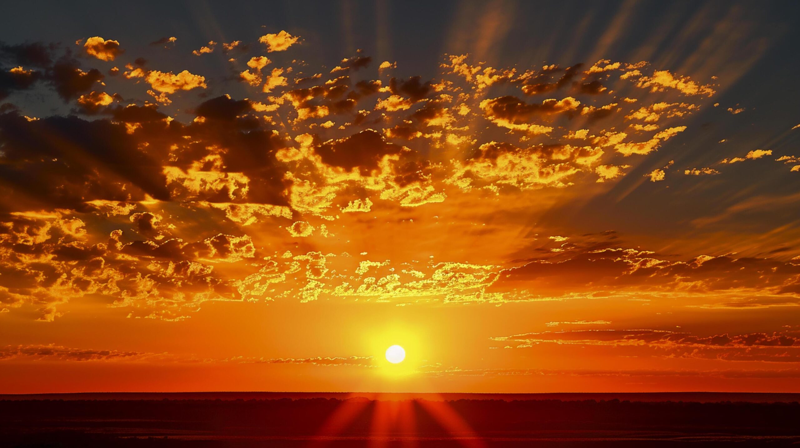 Ai-generated-morning-sun-light-shine-with-silhouette-mountain-cloudy-background-ai-generated-free-photo