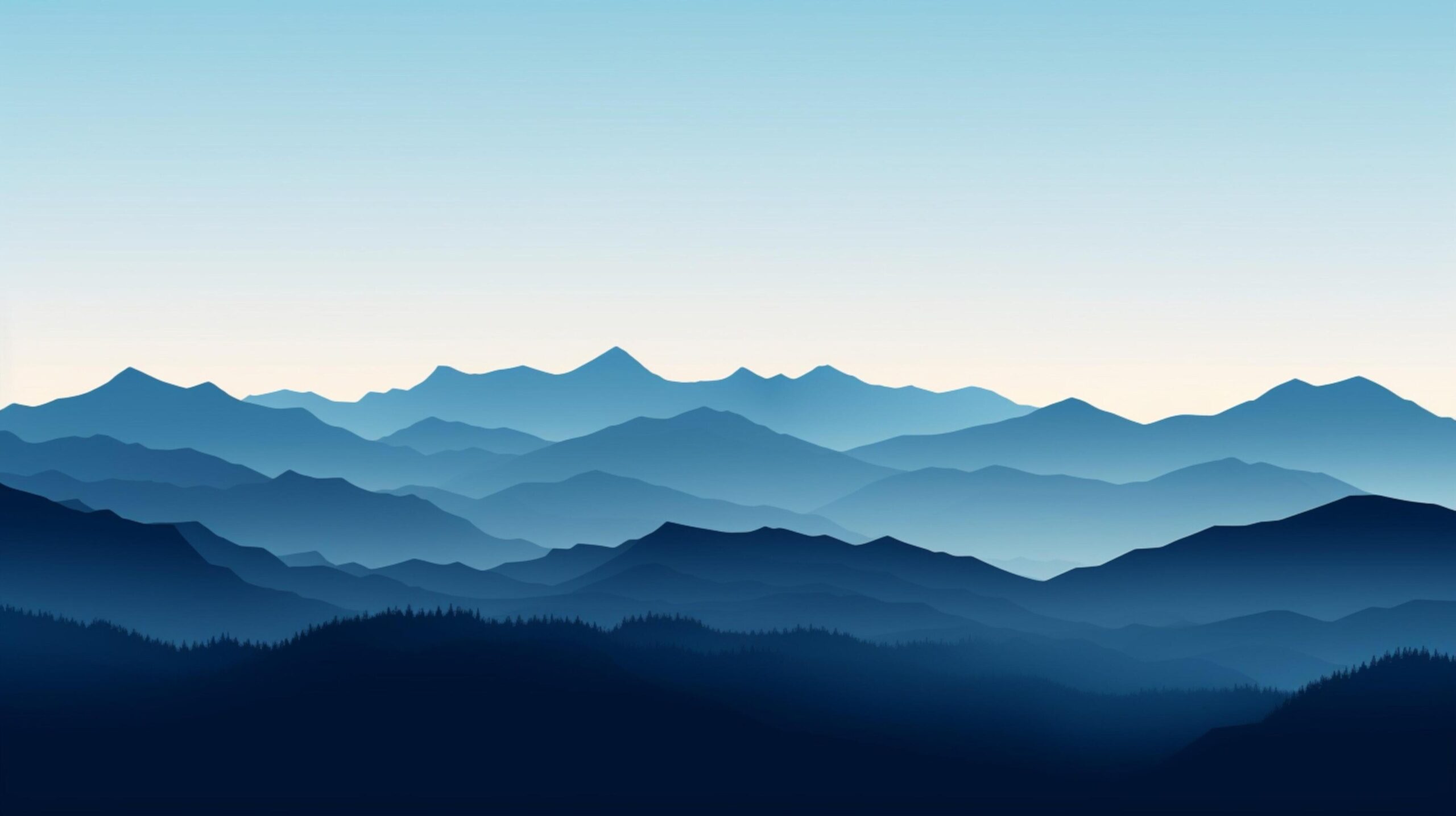 Ai-generated-mountain-range-silhouette-background-free-photo